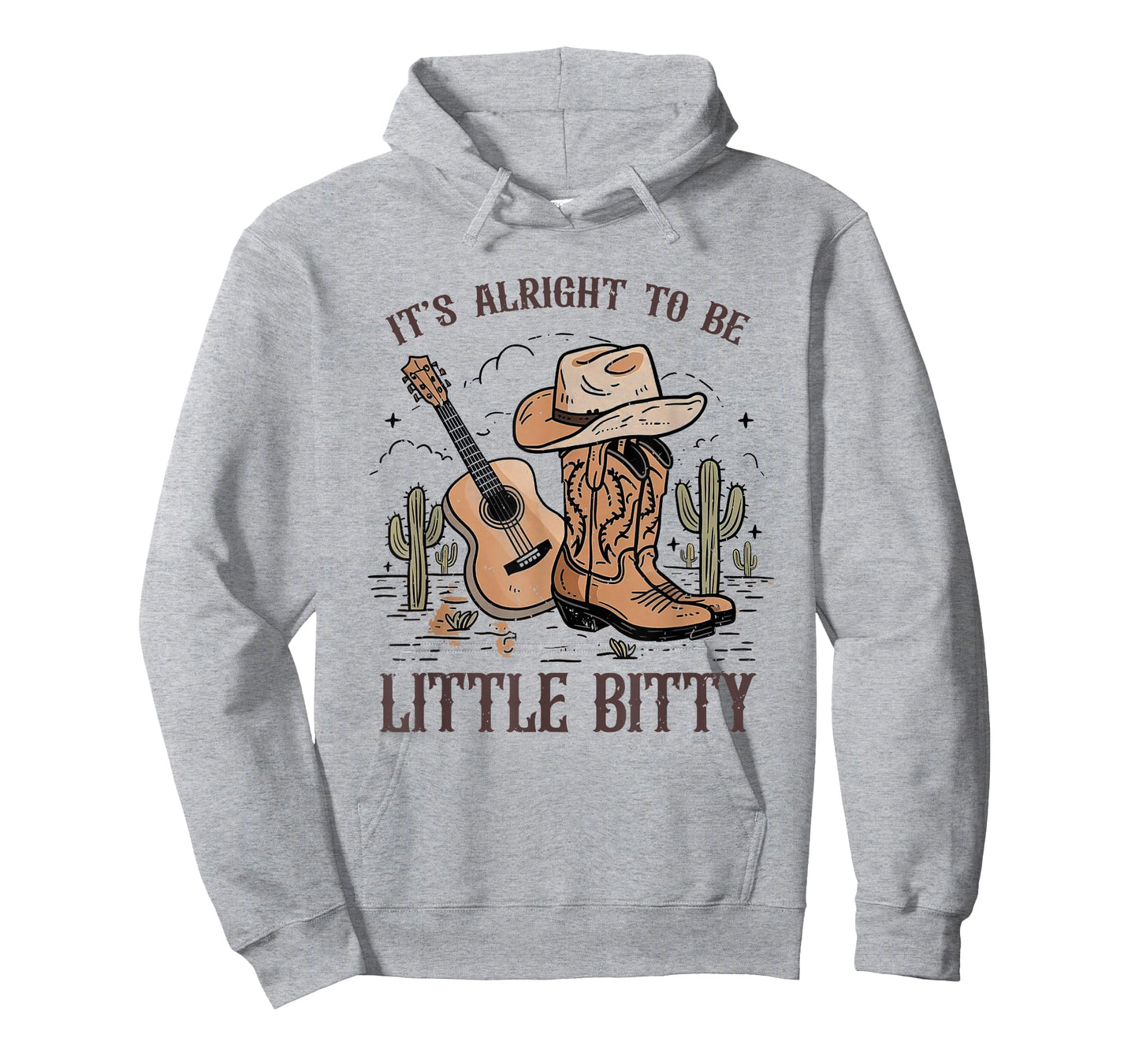 Itโs Alright To Be Little Bitty Cowgirl Hat Western Country T-Shirt