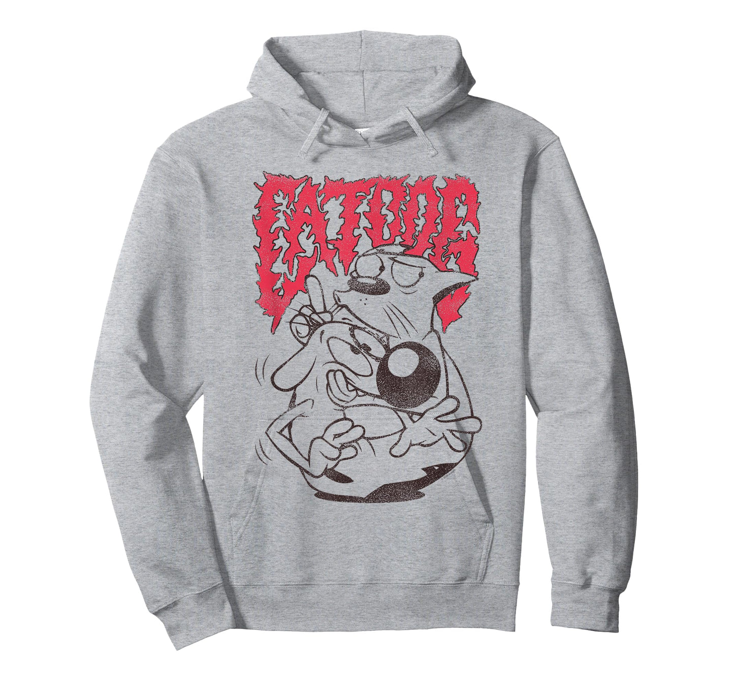 CatDog Heavy Metal Logo Cartoon T-Shirt