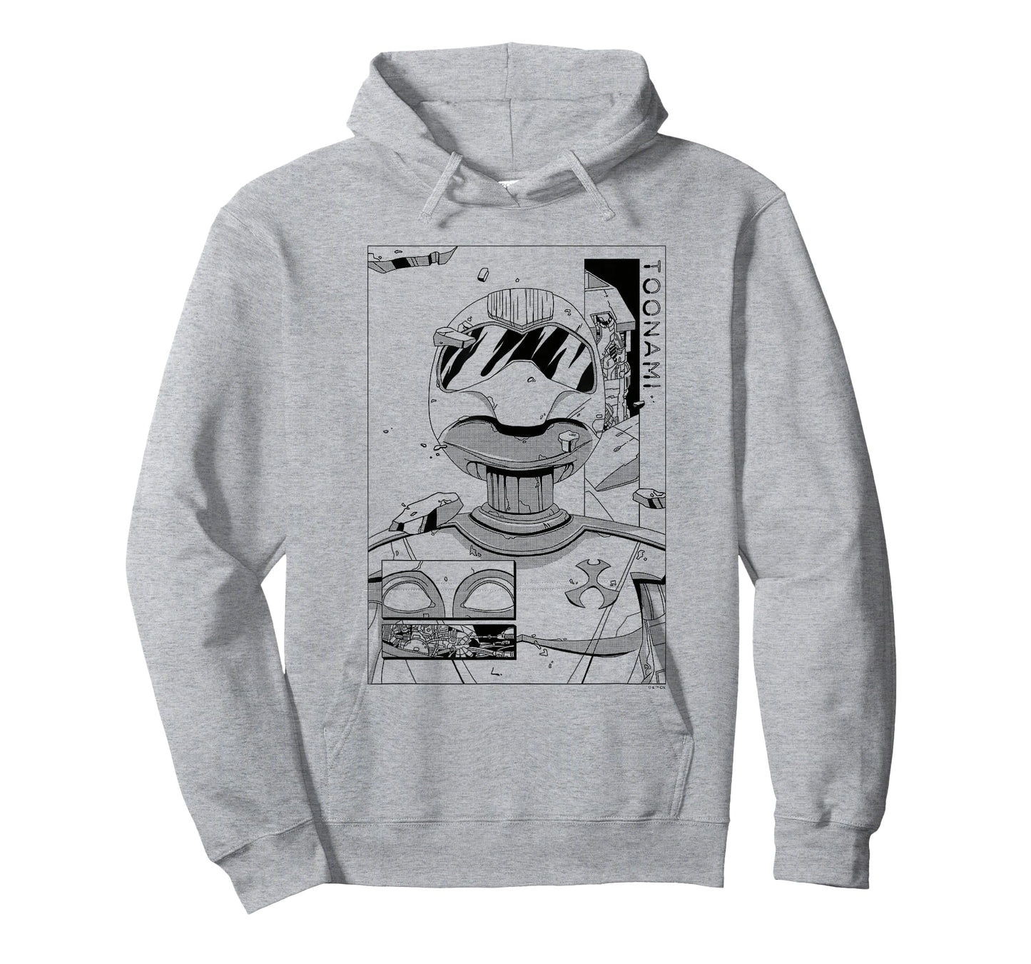 Toonami T.O.M. Manga Sketch Boxed Portrait T-Shirt