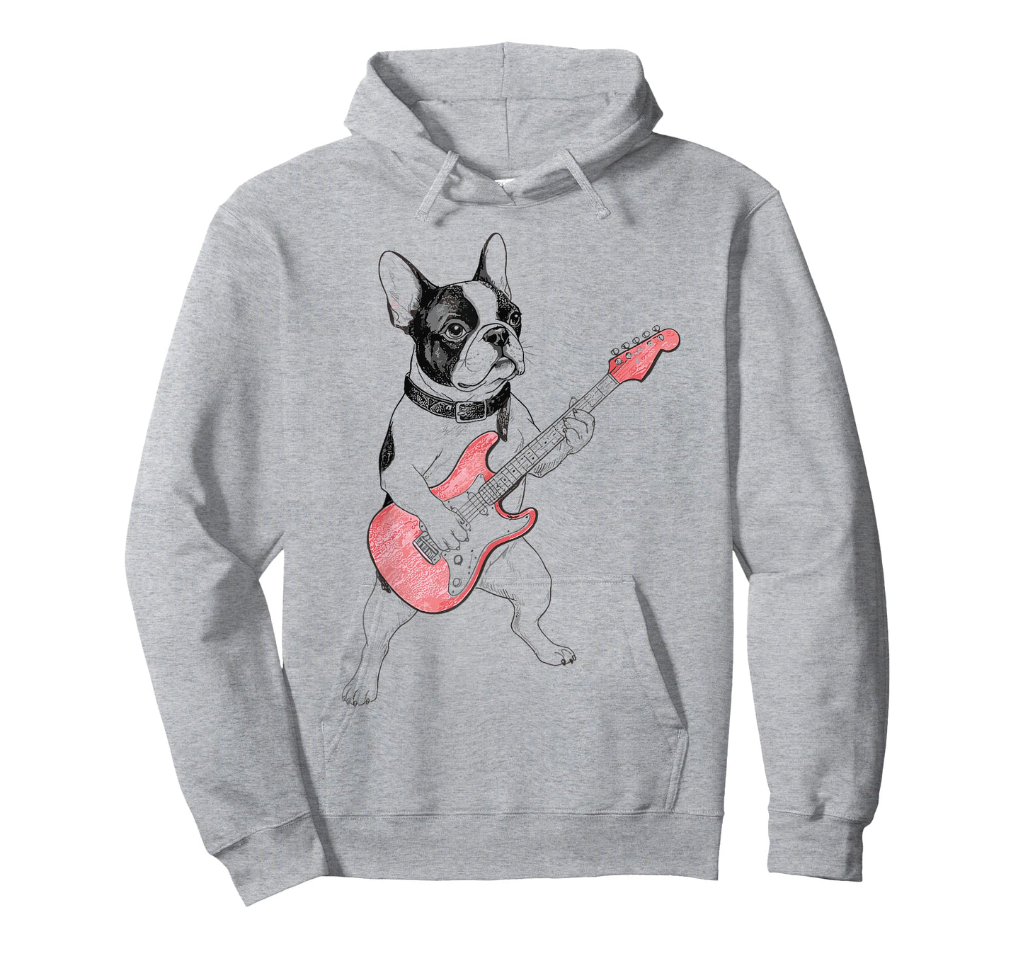 French Bulldog Playing A Guitar | Vintage French Bulldog T-Shirt