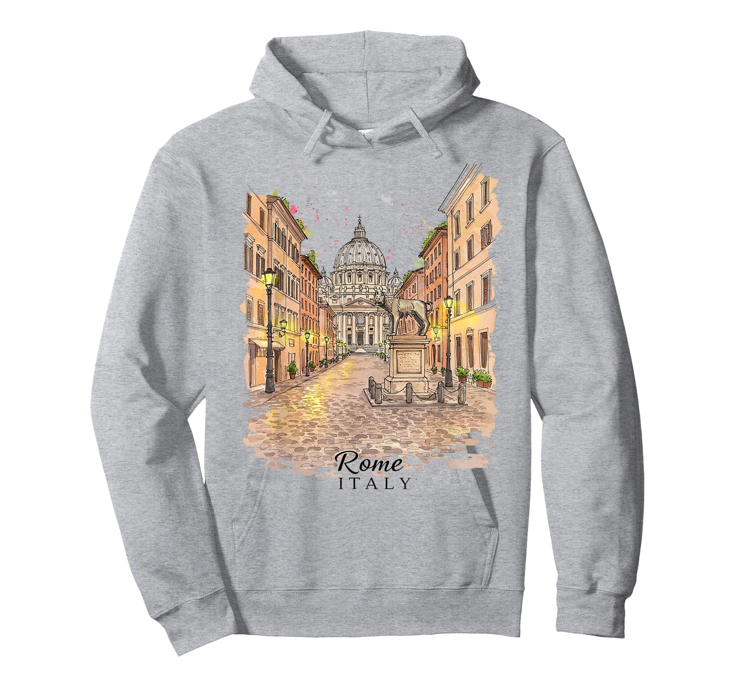Rome Italy Lovers Art Print Vintage Cityscape Roma Italia T-Shirt