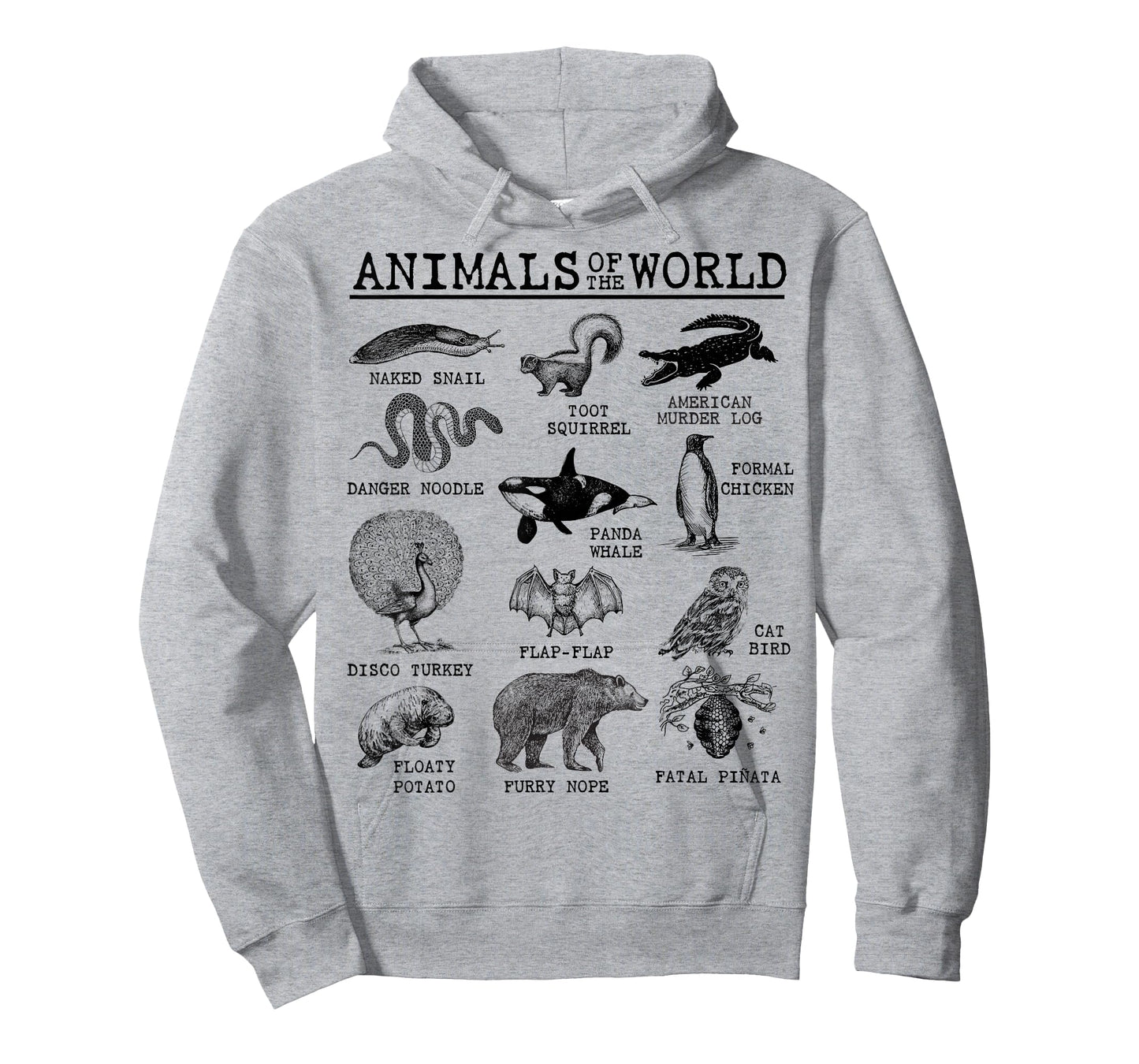 All Animals of The World - Vintage Funny Animal Meme Name T-Shirt
