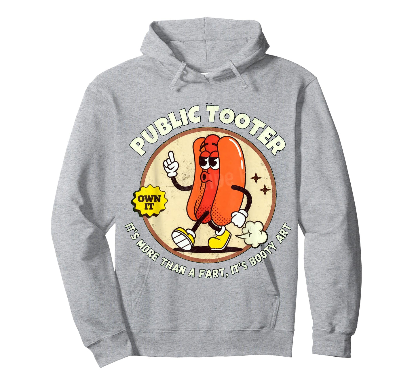 Public Tooter Inappropriate 90s Retro Fart T Funny Gag Gift T-Shirt