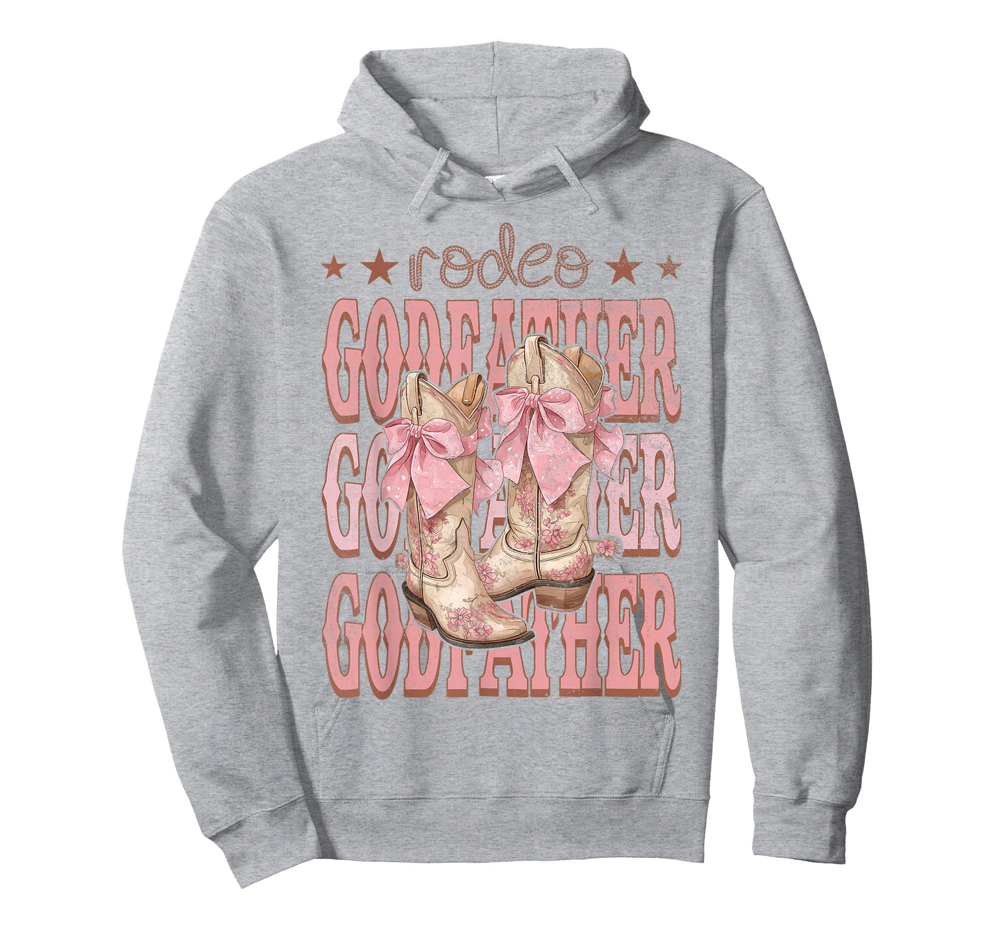 Rodeo GodFather Pink Boots Coquette Cow-Girl Birthday Party T-Shirt