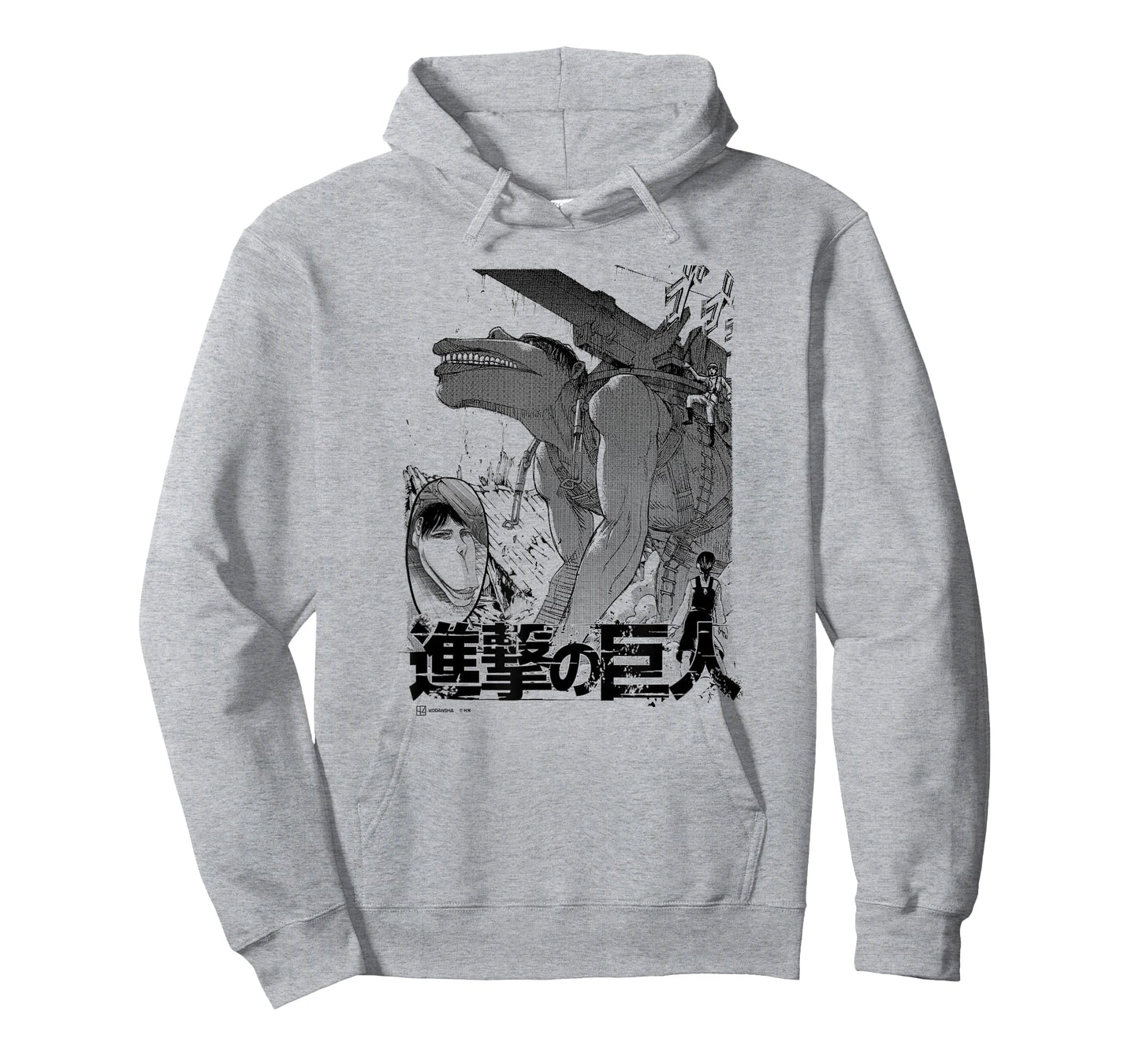 Attack on Titan The Cart Titan Manga Style Epic Portrait T-Shirt