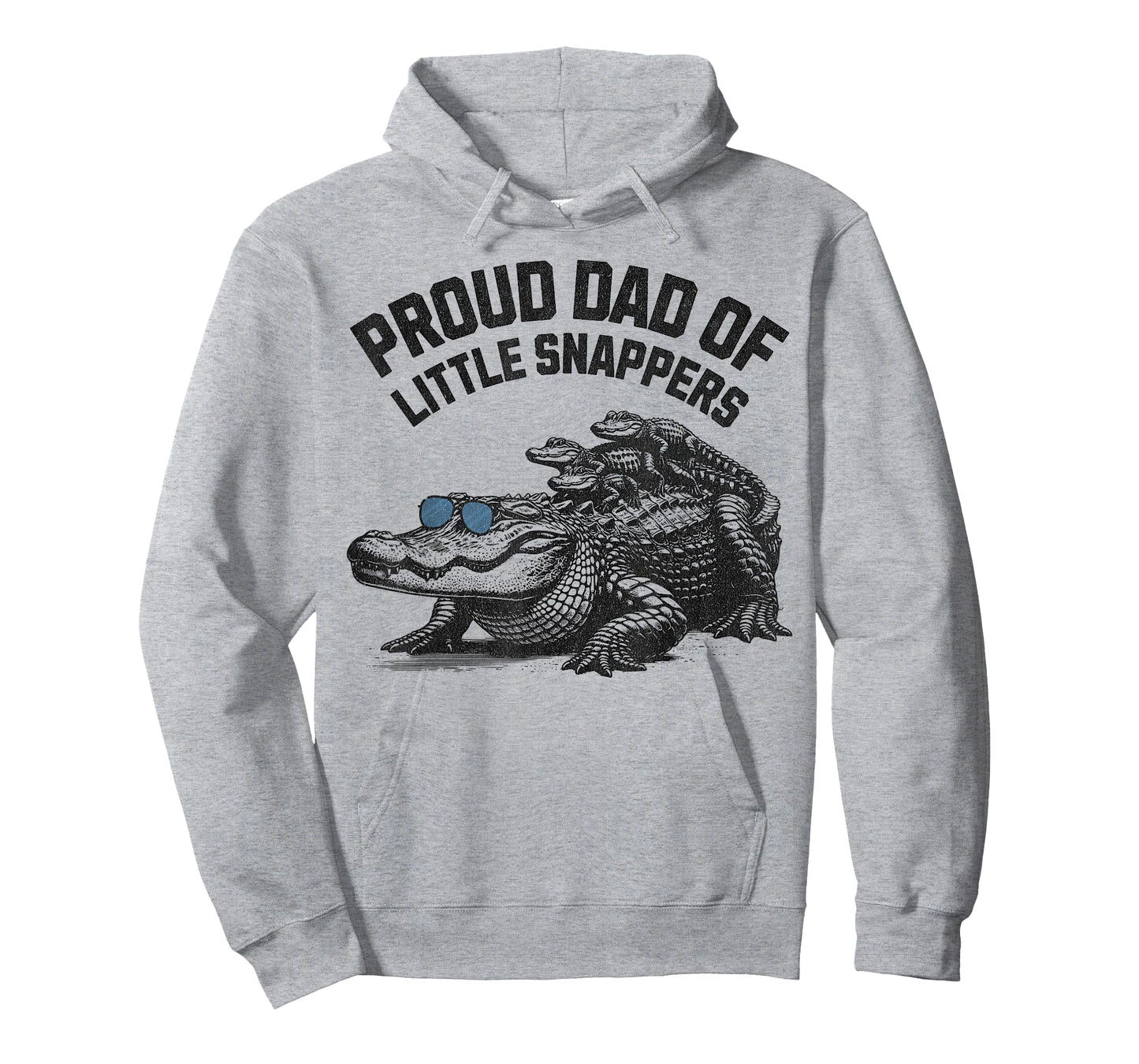 Proud Dad Of Little Snappers -Funny Daddy Alligator T-Shirt
