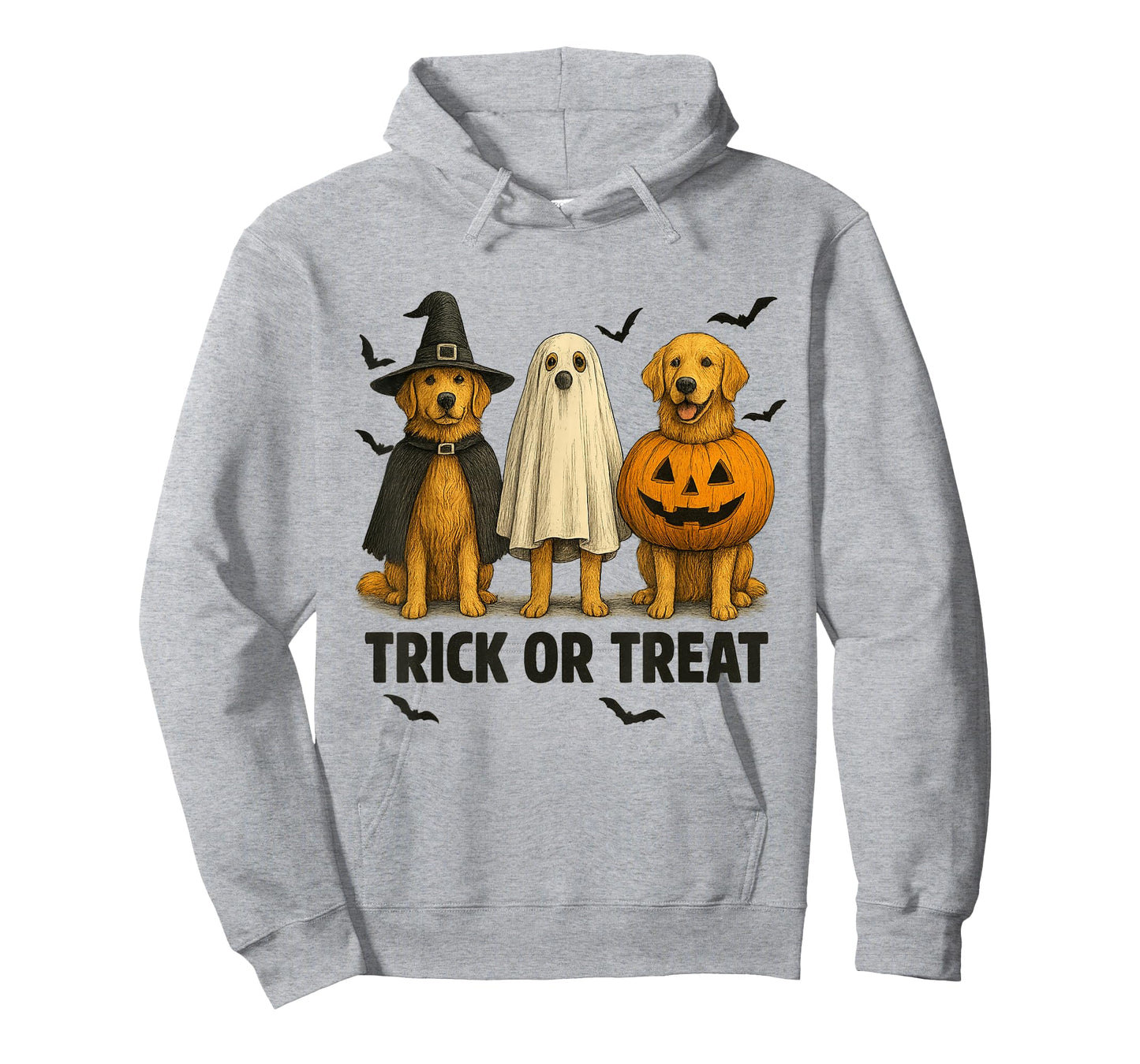 Cute Dog Halloween Costume Golden Retriever Trick or Treat T-Shirt