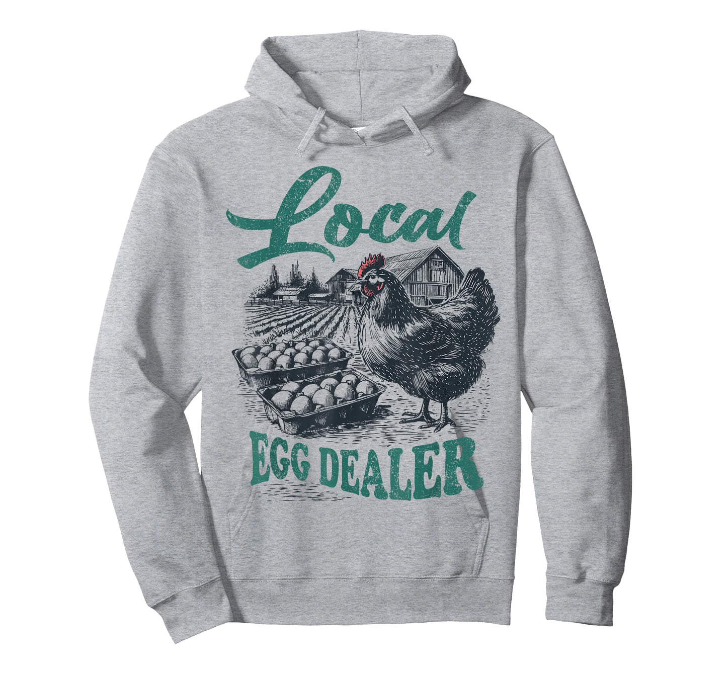 Local Egg Dealer Retro Chicken Funny Farmer Easter Adult Kid T-Shirt