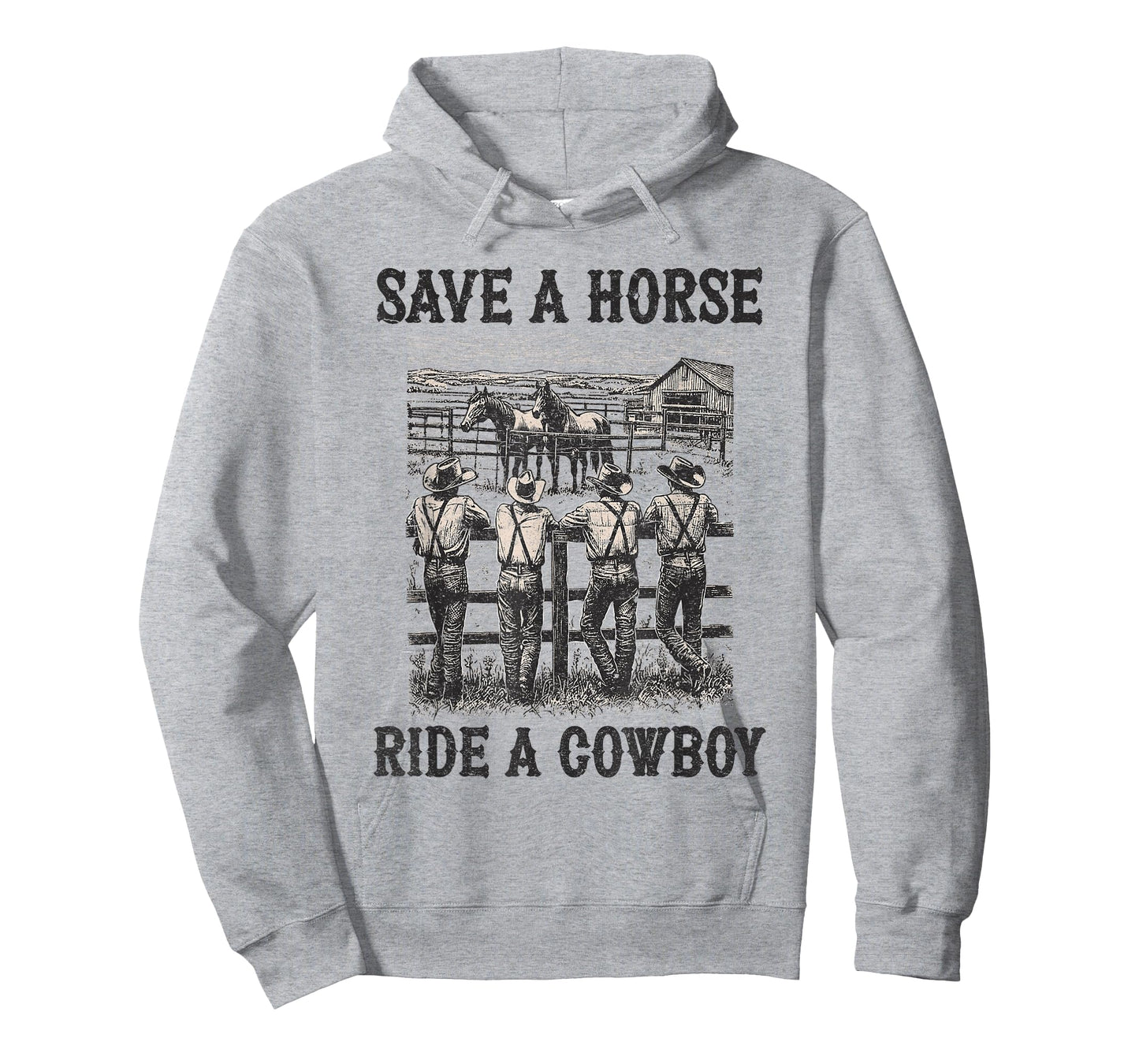 Save A Horse Ride A Cowboy Vintage Country Western T-Shirt
