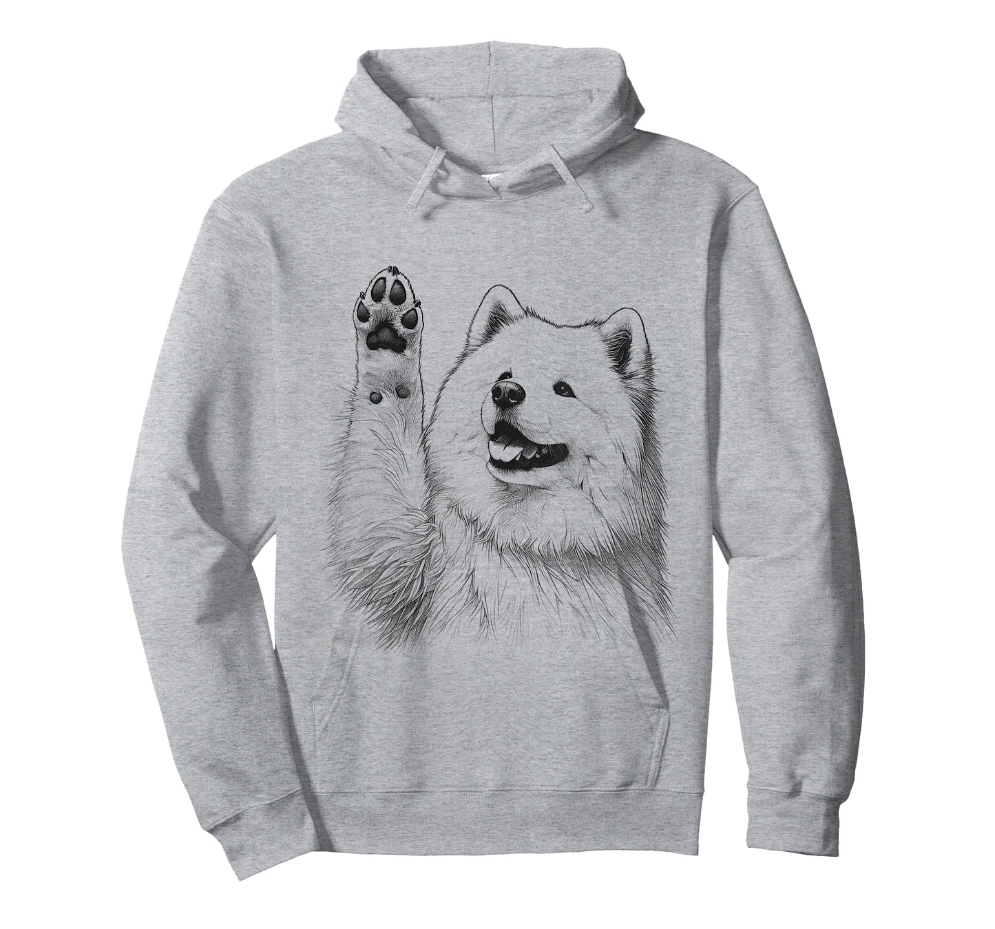 Samoyed Raising Paw Design For Dog Owner T-Shirt