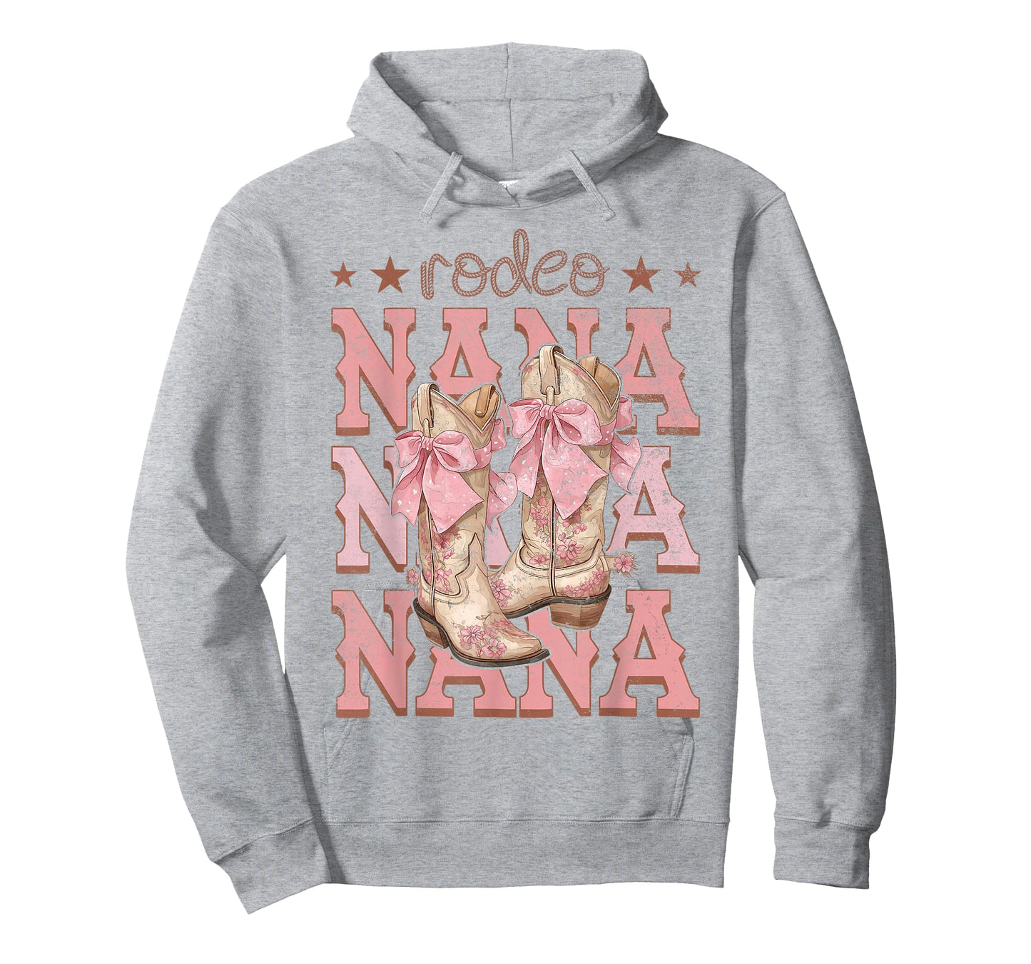 Rodeo Nana Pink Boots Coquette Cow-Girl Birthday Party T-Shirt