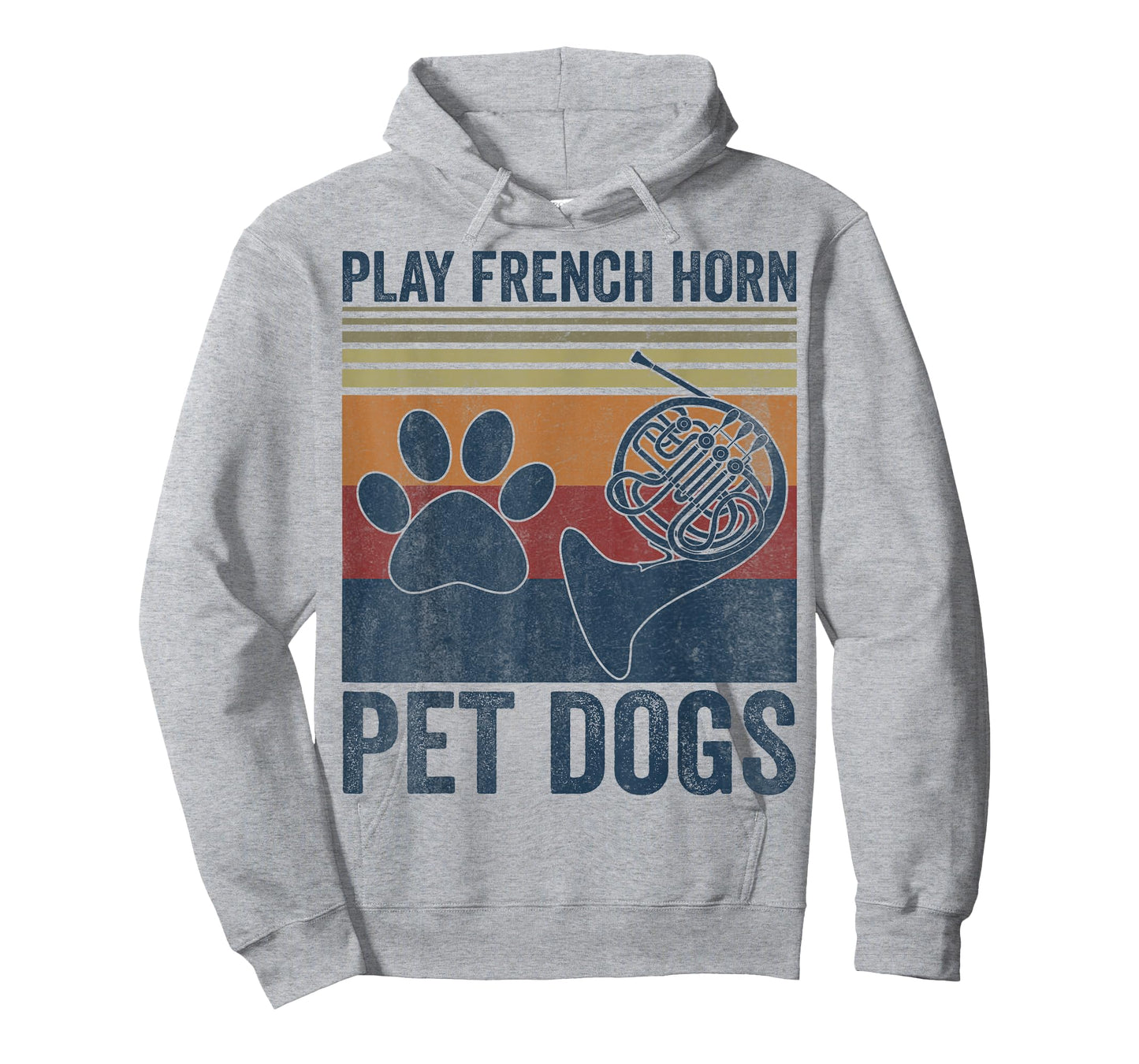 Dog Lover and French Horn Player - Pet Dogs Play French Horn T-Shirt