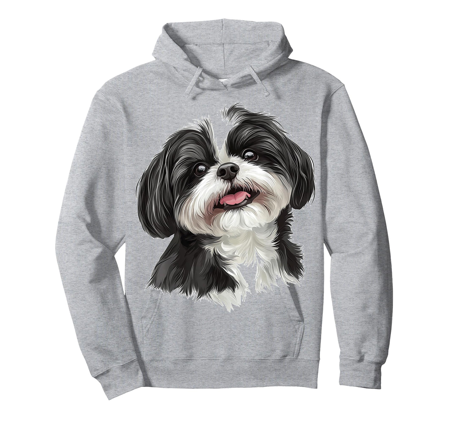 Shih Tzu Dog Motif Pet Illustration Shih Tzu Men Women Kids T-Shirt