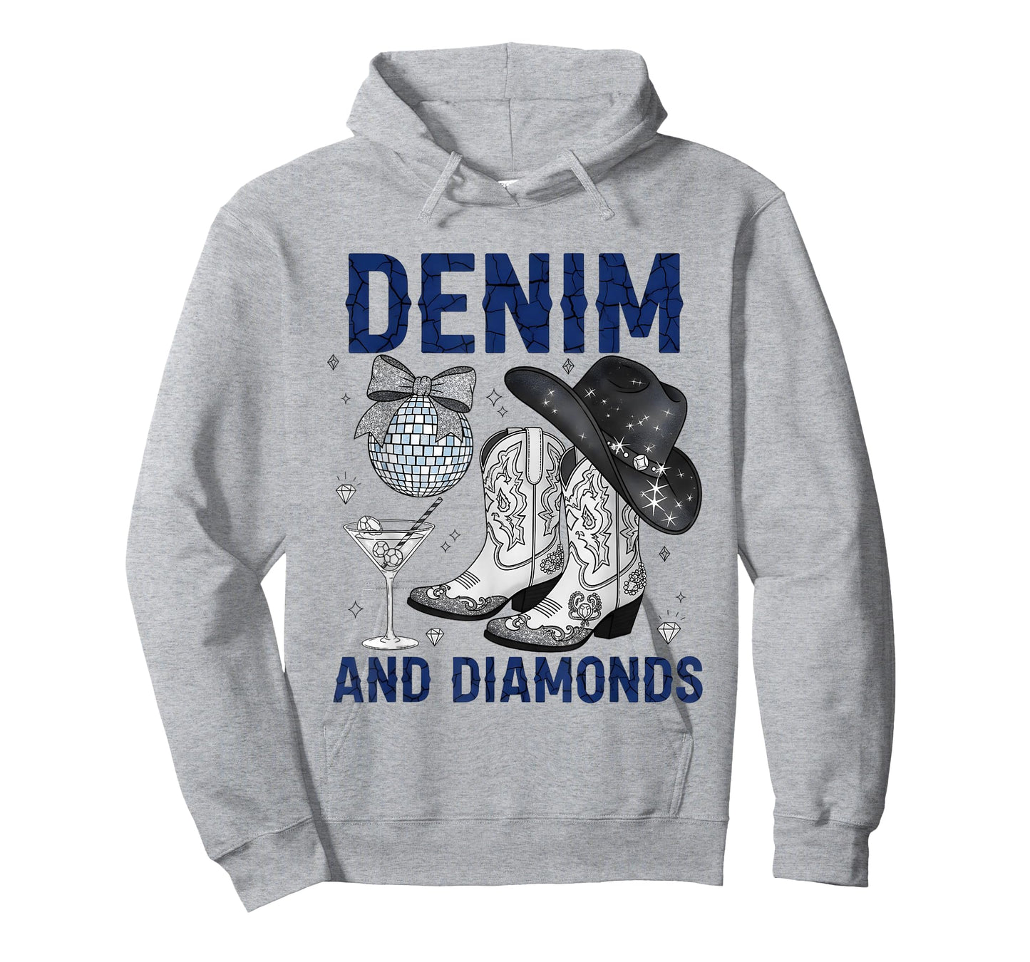 Denim and Diamonds Western Women Boots Jeans Rodeo Cowgirl T-Shirt