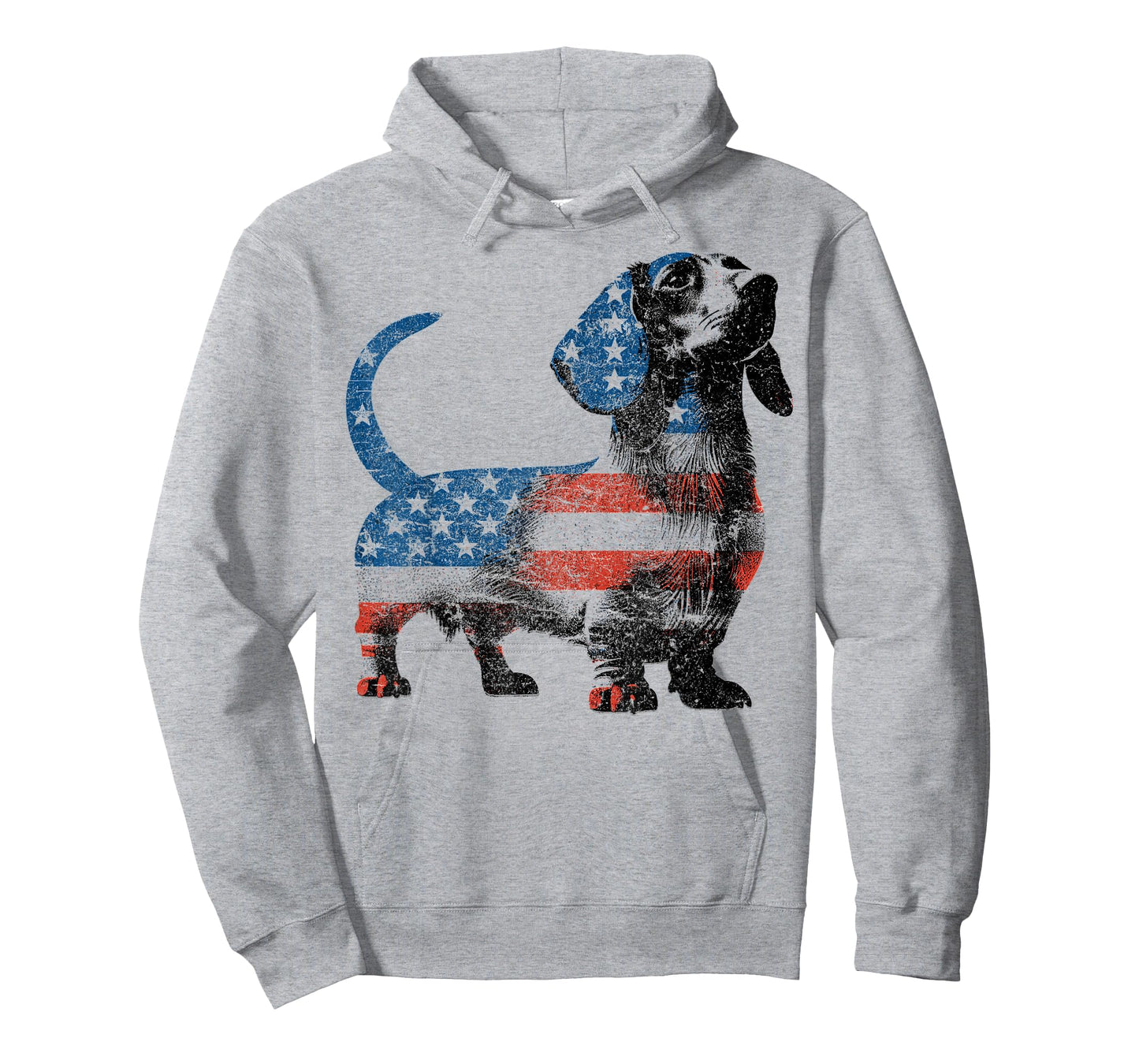 Patriotic Dachshund Dog Lovers American Flag 4th of July T-Shirt
