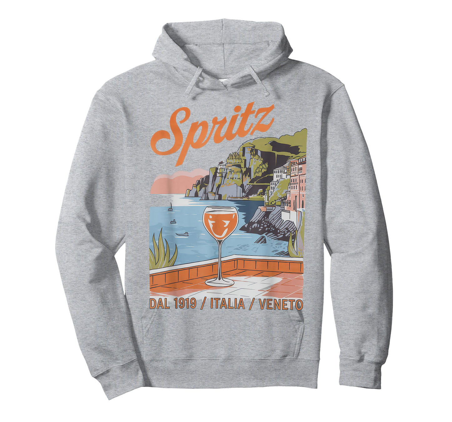 Spritz Veneto Tshirt Italia Vintage Orange Wine Cocktail T-Shirt