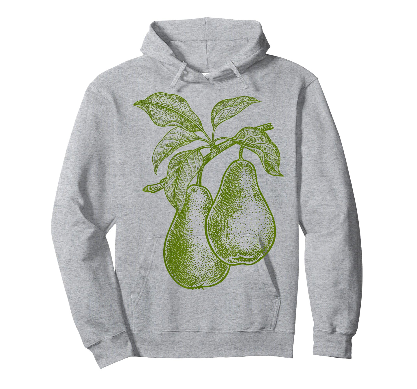 Big Fruit Mono Farblinie Birne Pear Green Fruit Retro Vintage Line Graphic - Pear T-Shirt
