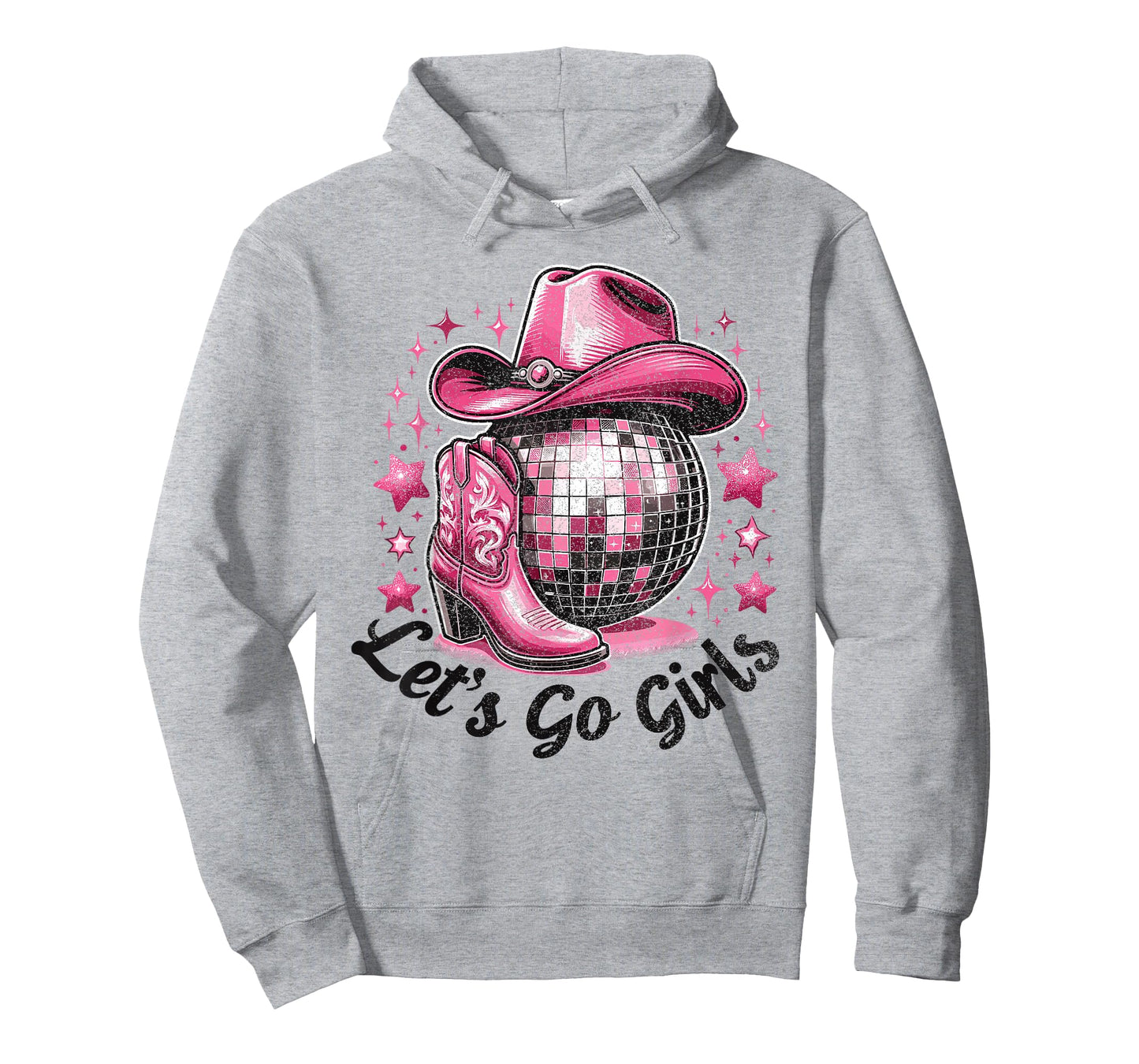 Cowgirl Disco Outfit Rodeo Bachelorette Party Let's Go Girls T-Shirt