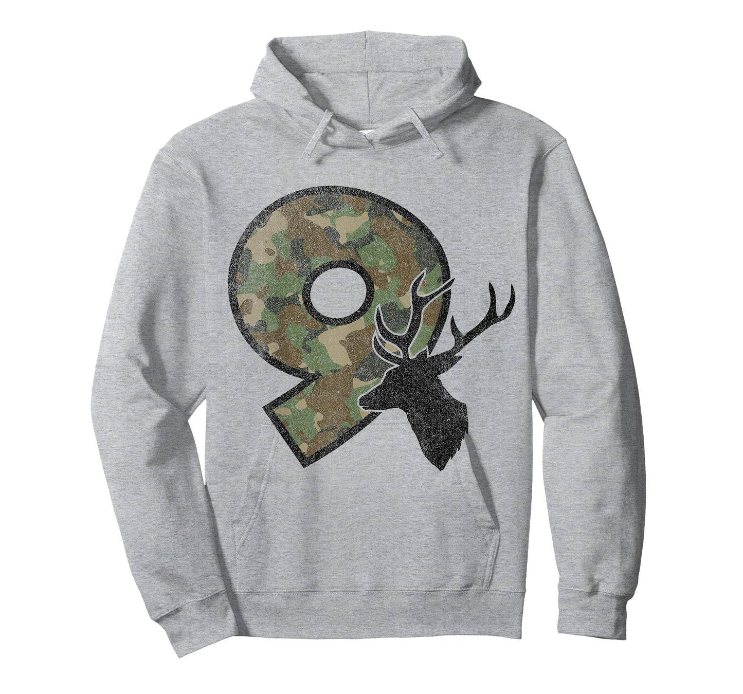 9 Nine Year Old Boy Ninth Birthday Country Camo Deer Hunter T-Shirt