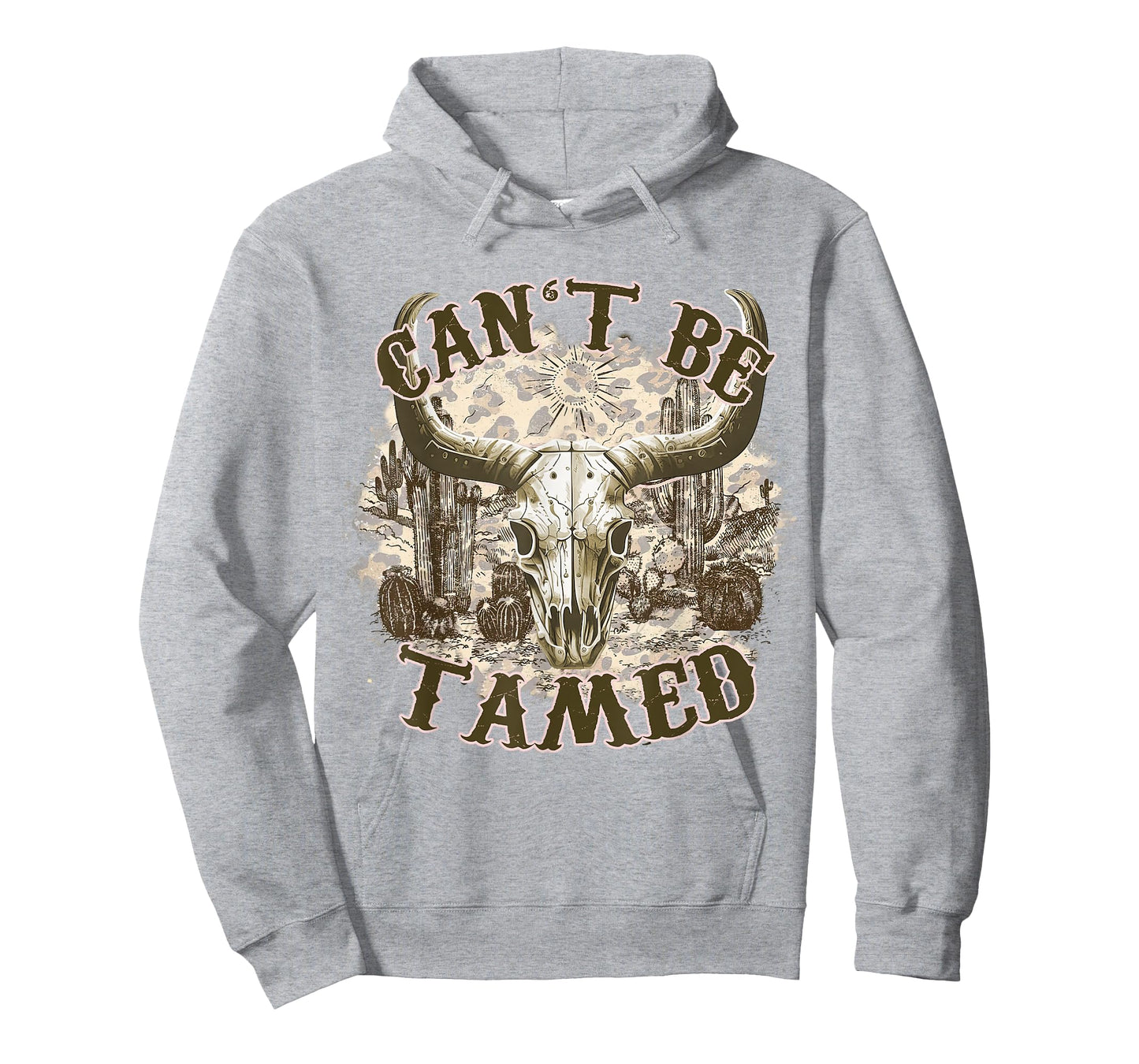 Can't Be Tamed, Western Cow Skull, Cowboy, Cowgirl Costume T-Shirt