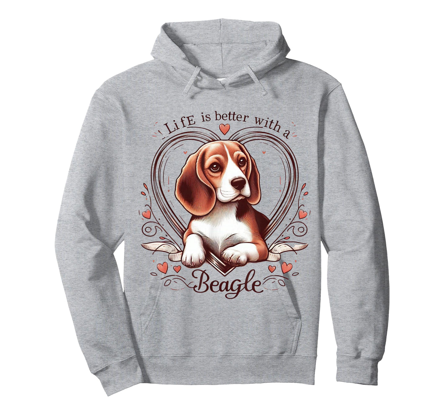 Life is Better with A Beagle Cute Dog Lover Apparel Funny T-Shirt