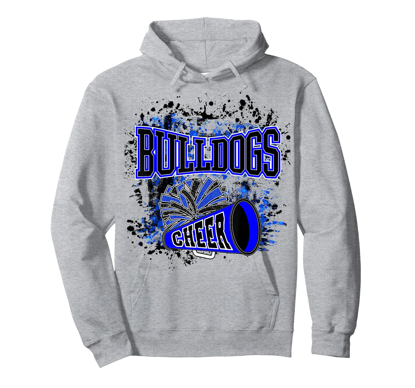 Go Bulldogs Cheer Women Bulldogs Girls School Spirit T-Shirt