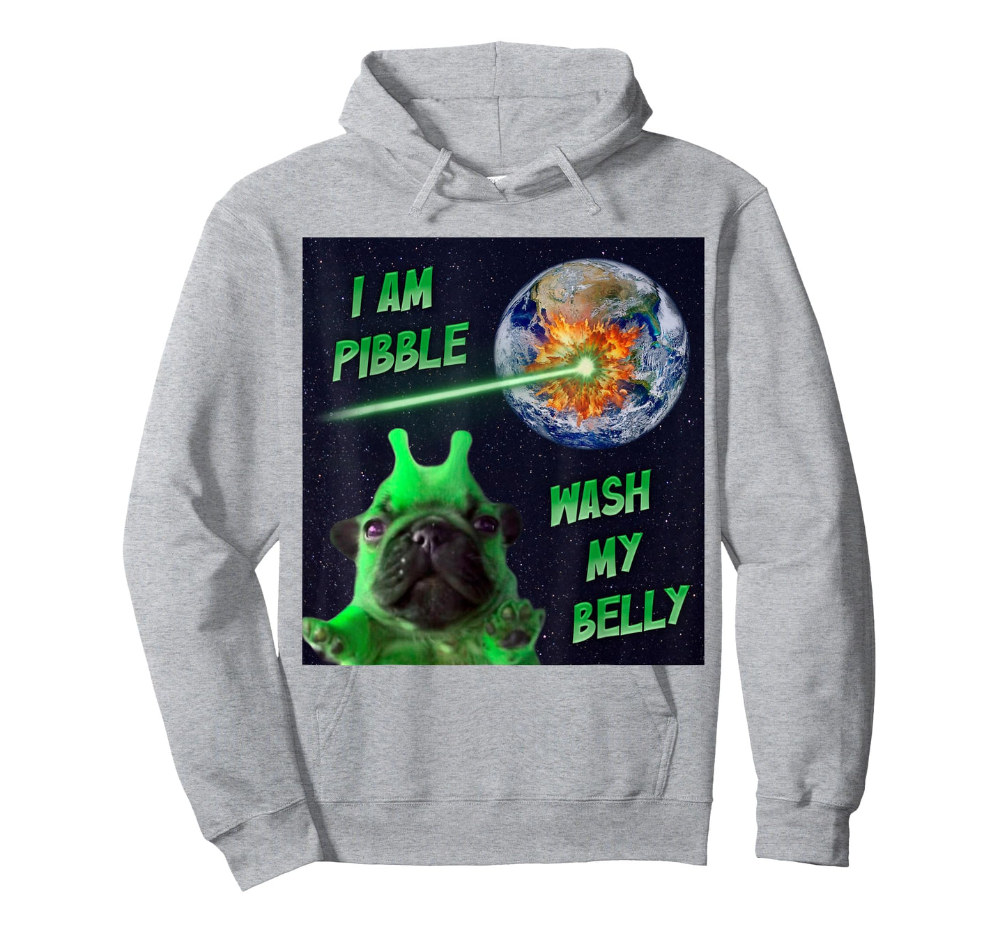 Meme Bulldog I Am Pibble Wash My Belly Funny Dog T-Shirt