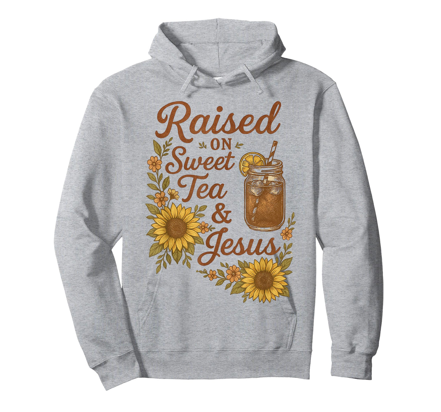 Boho Country Raised on Sweet Tea and Jesus Vintage Cowgirl T-Shirt