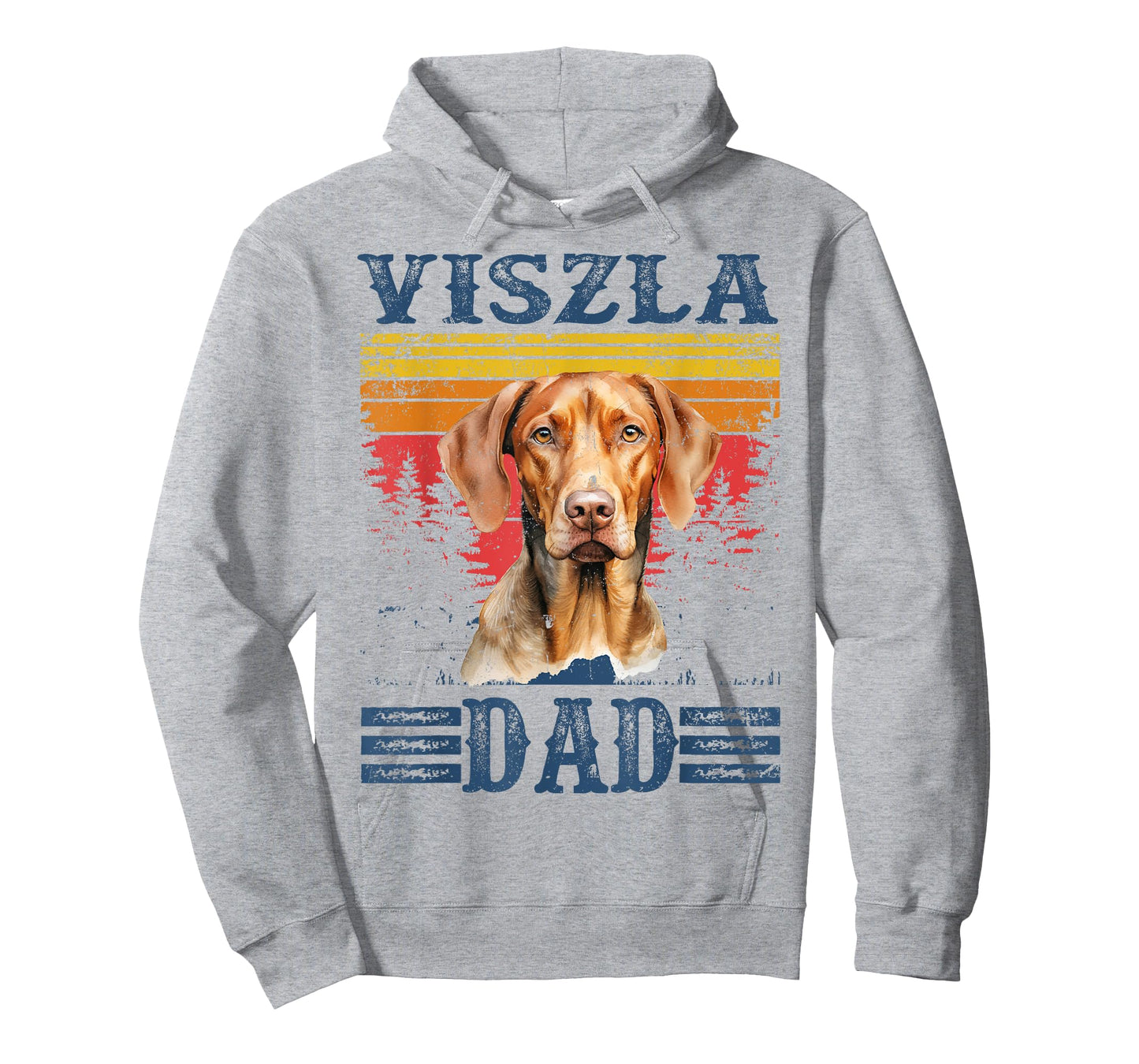 Viszla Dad Vintage Funny Cute Dog Lover T-Shirt