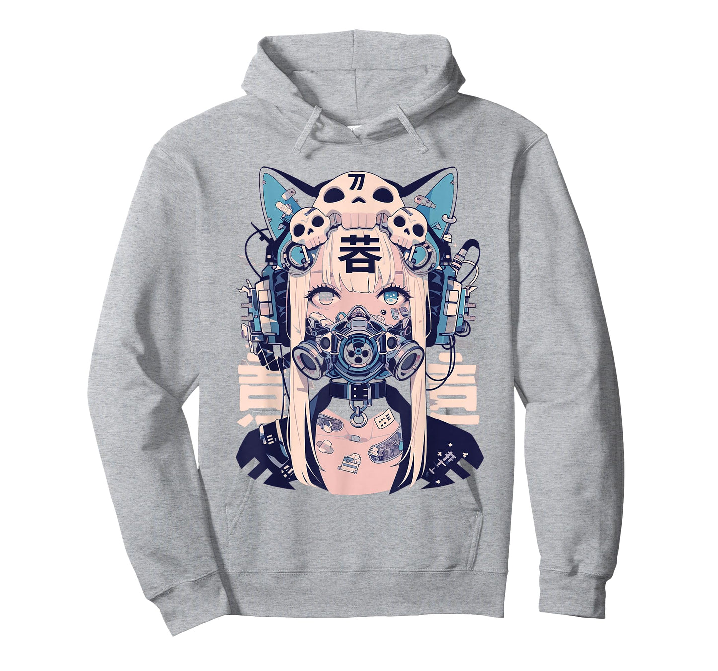 Anime Manga Cyberpunk Aesthetic Techwear Harajuku Cat Girl T-Shirt
