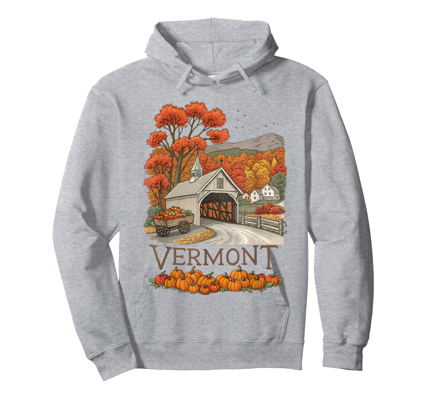 Vermont Fall Scenery Autumn Harvest Souvenir T-Shirt