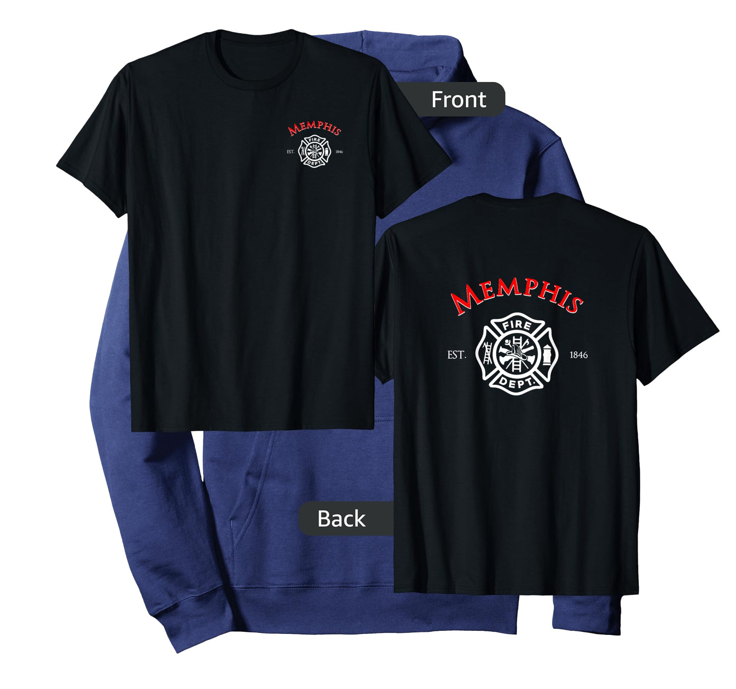 City of Memphis Fire Rescue Tennessee Firefighter T-Shirt T-Shirt