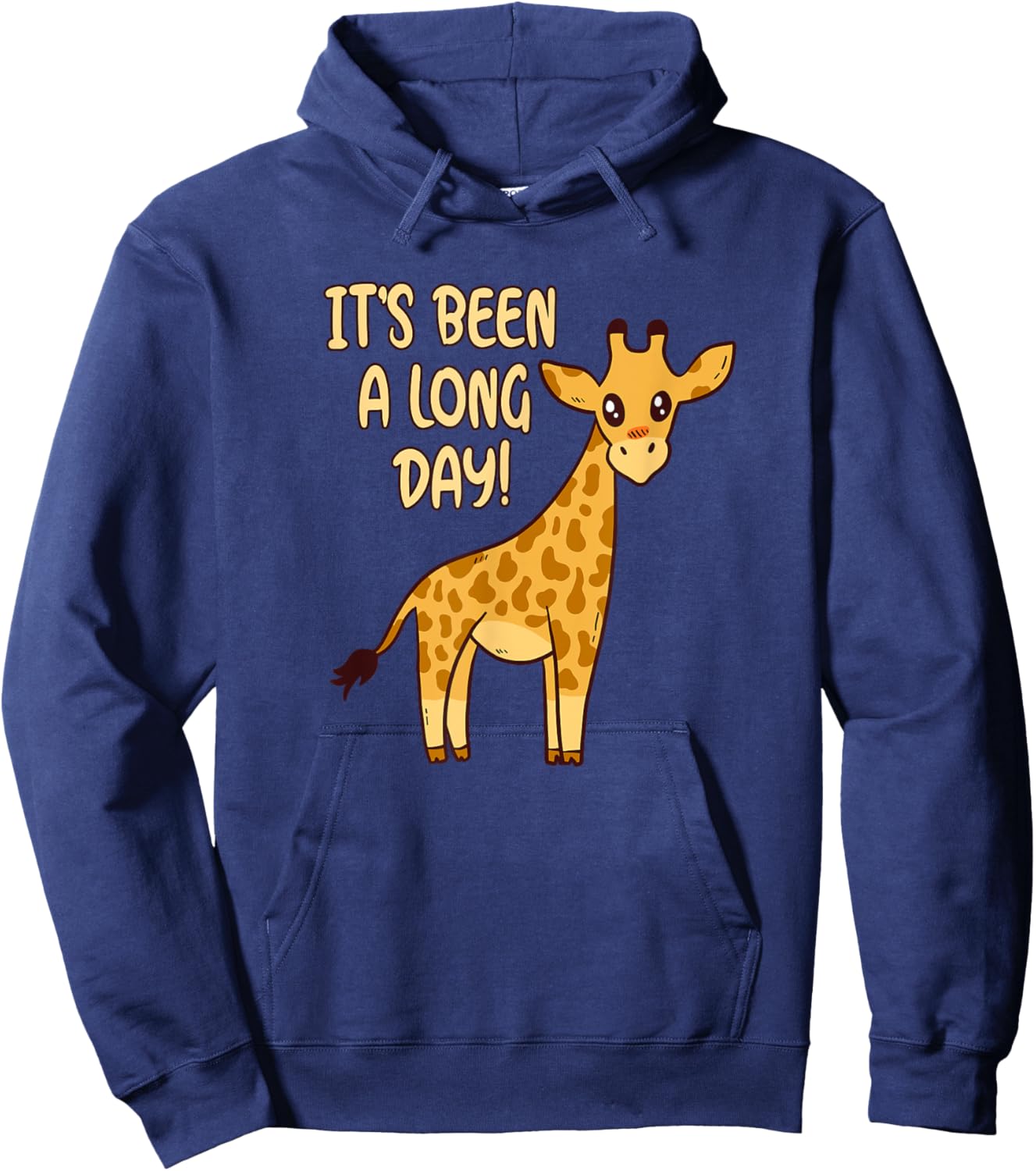 It's Been A Long Day - Funny Cute Giraffe Pajamas Hoodie - Hoodie | Navy