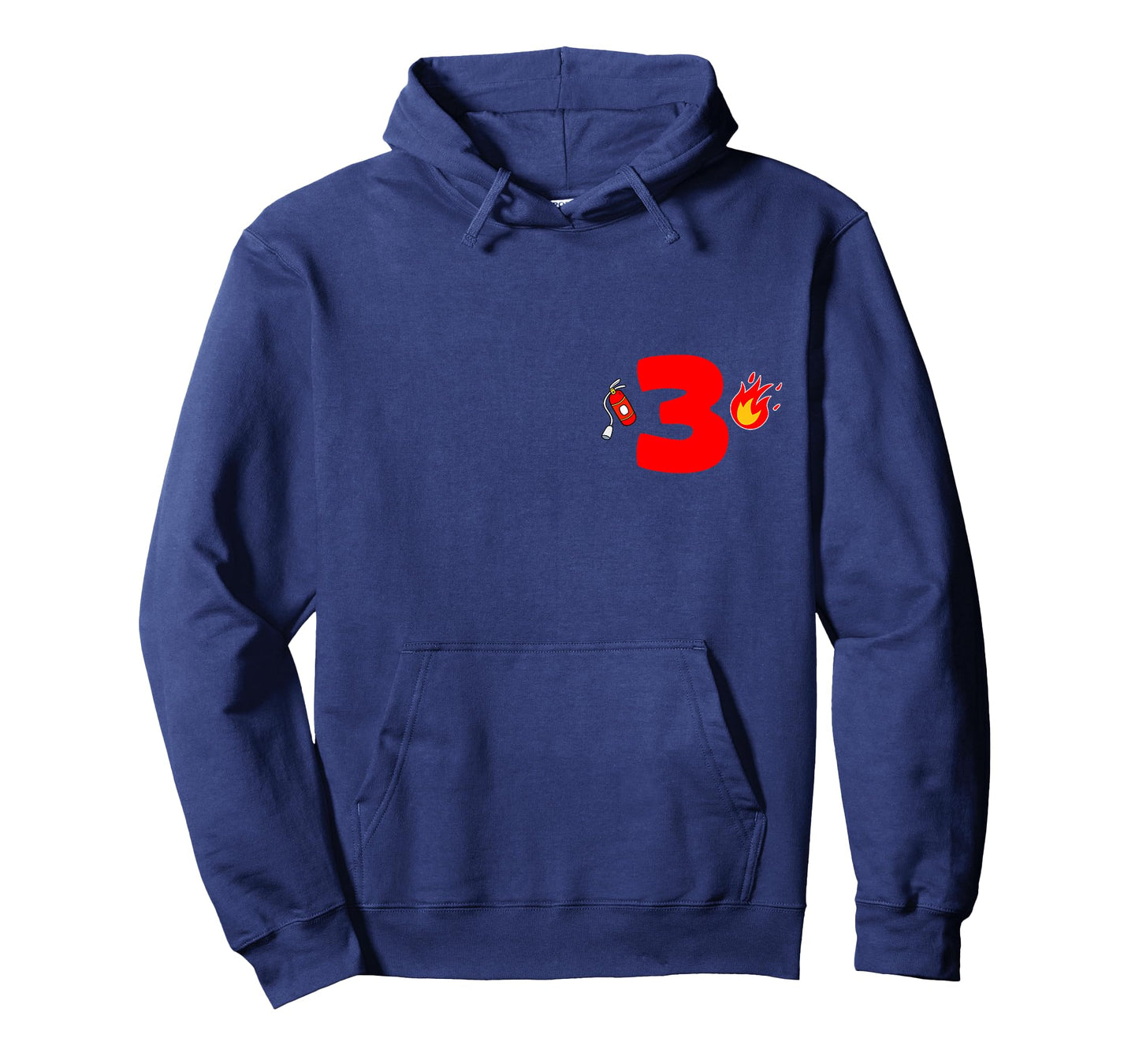 Kids Sound The Alarm I'm 3 Fire Truck 3rd Birthday boy party T-Shirt