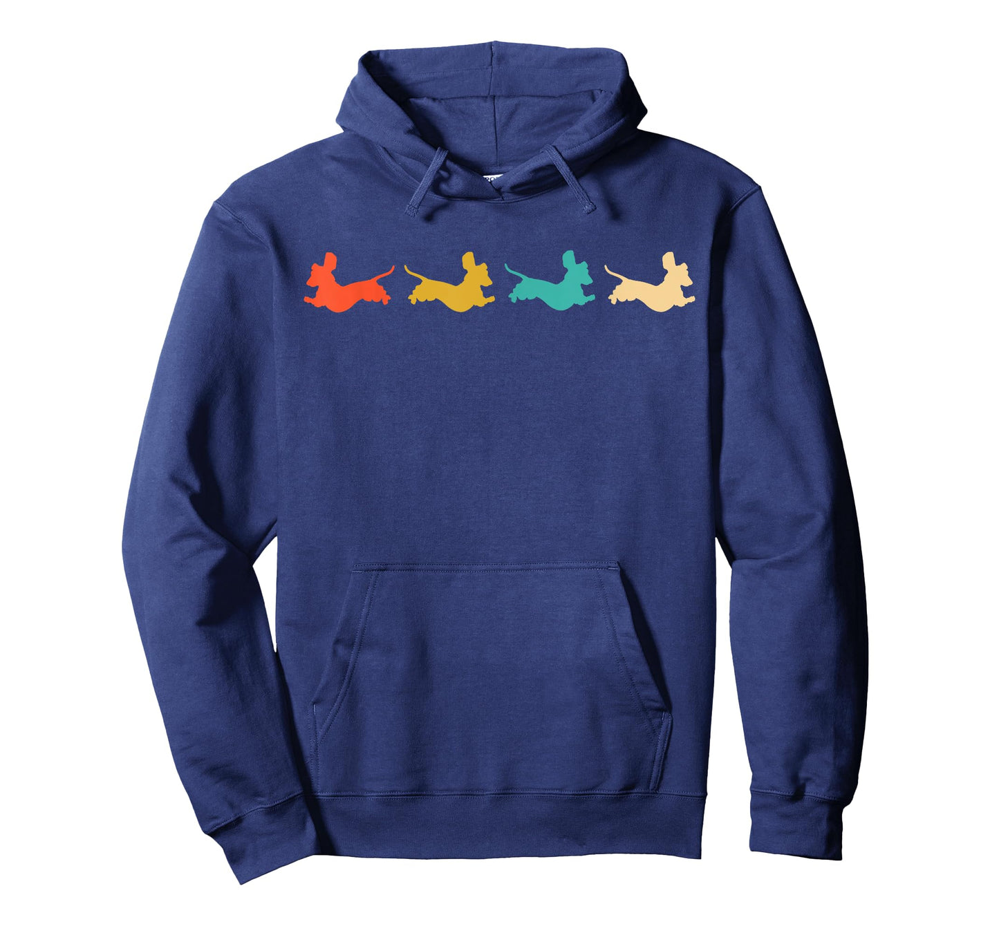 Dachshund Dachshund Dog Silhouette Retro Gift for Dog Lovers Men Women Girls Kids T-Shirt