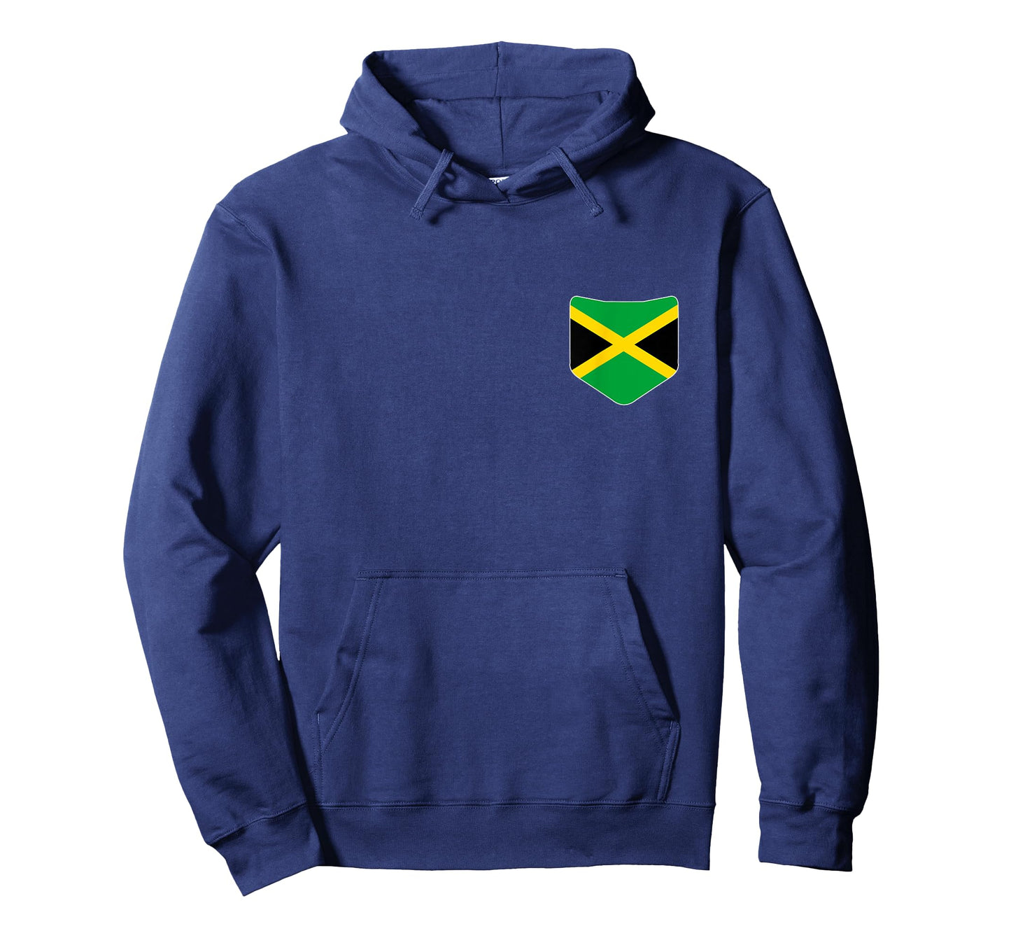 Jamaica Flag with Printed Jamaican Flag Pocket T-Shirt
