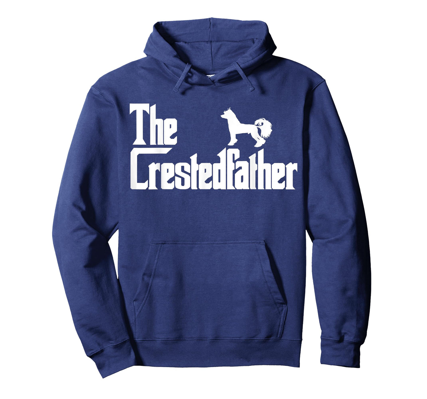 The CrestedFather Funny Chinese Crested Dog Dad Shirt Men T-Shirt
