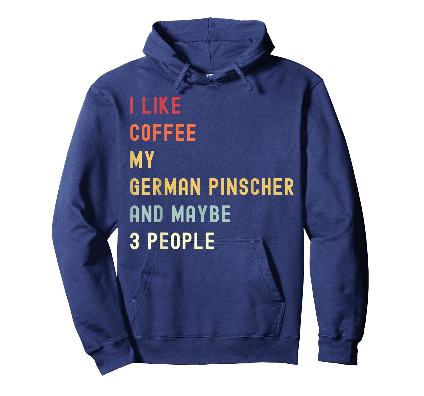 Funny German Pinscher Retro Dog And Coffee Lover T-Shirt