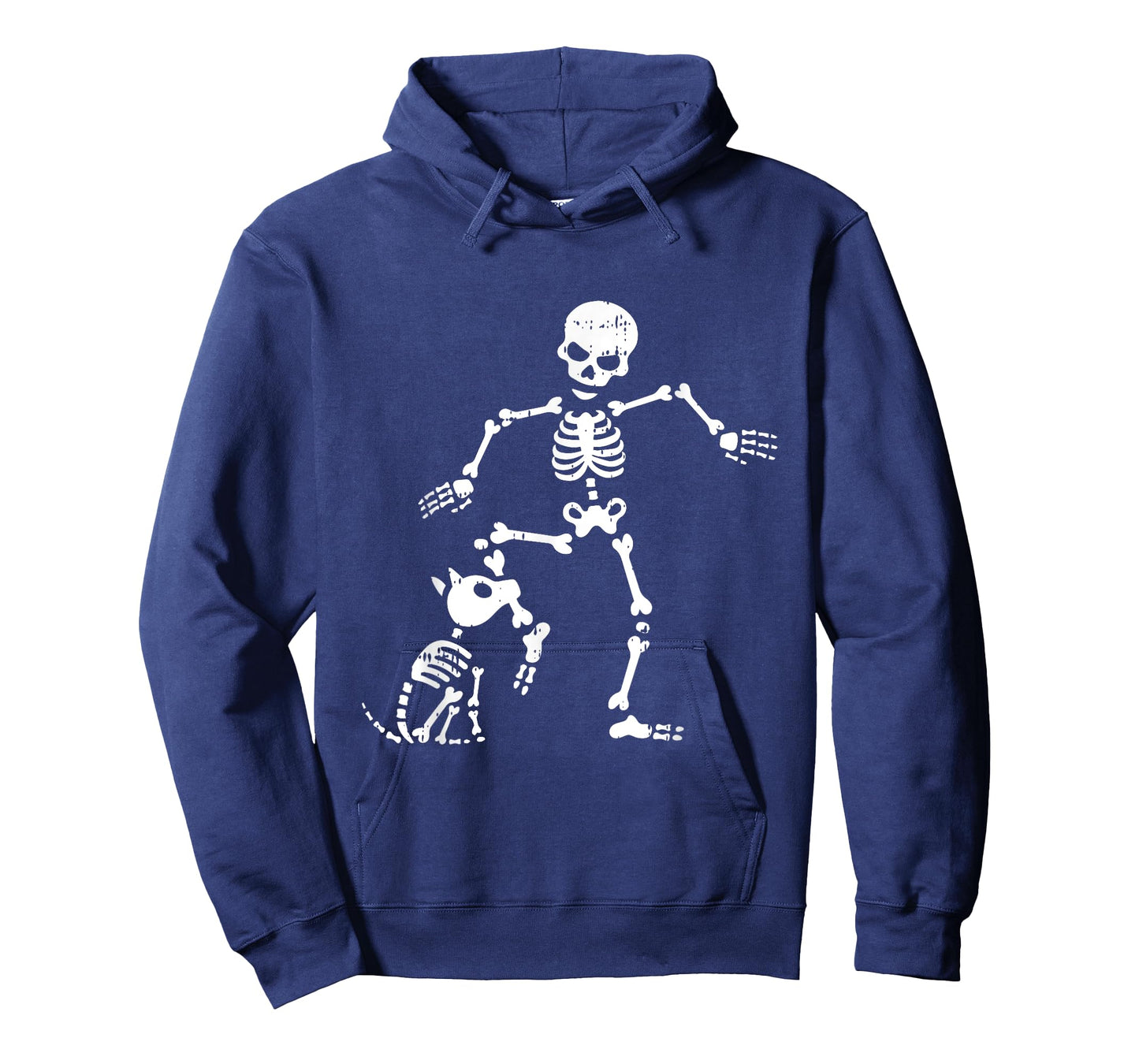 Skeleton And Dog Halloween Costume Funny Skull Men Women T-Shirt