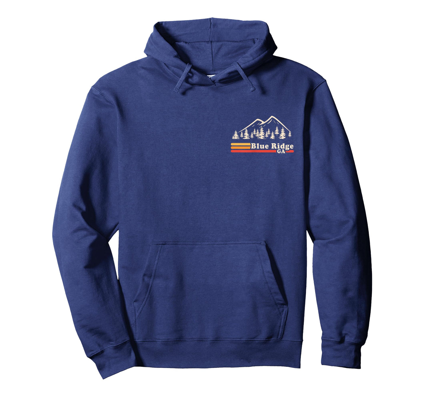 Retro Blue Ridge Georgia Mountains Hiking T-Shirt