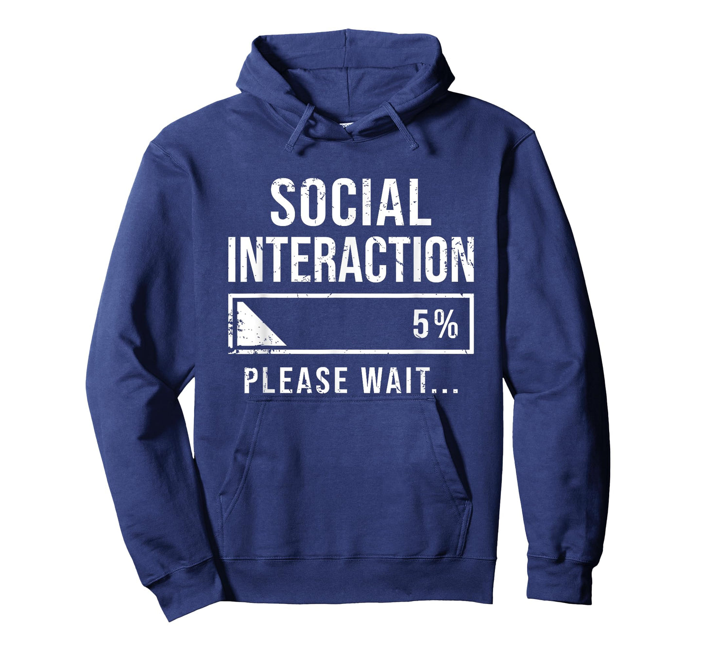 Social Battery Low Funny Introvert Loading Bar Sarcasm T-Shirt