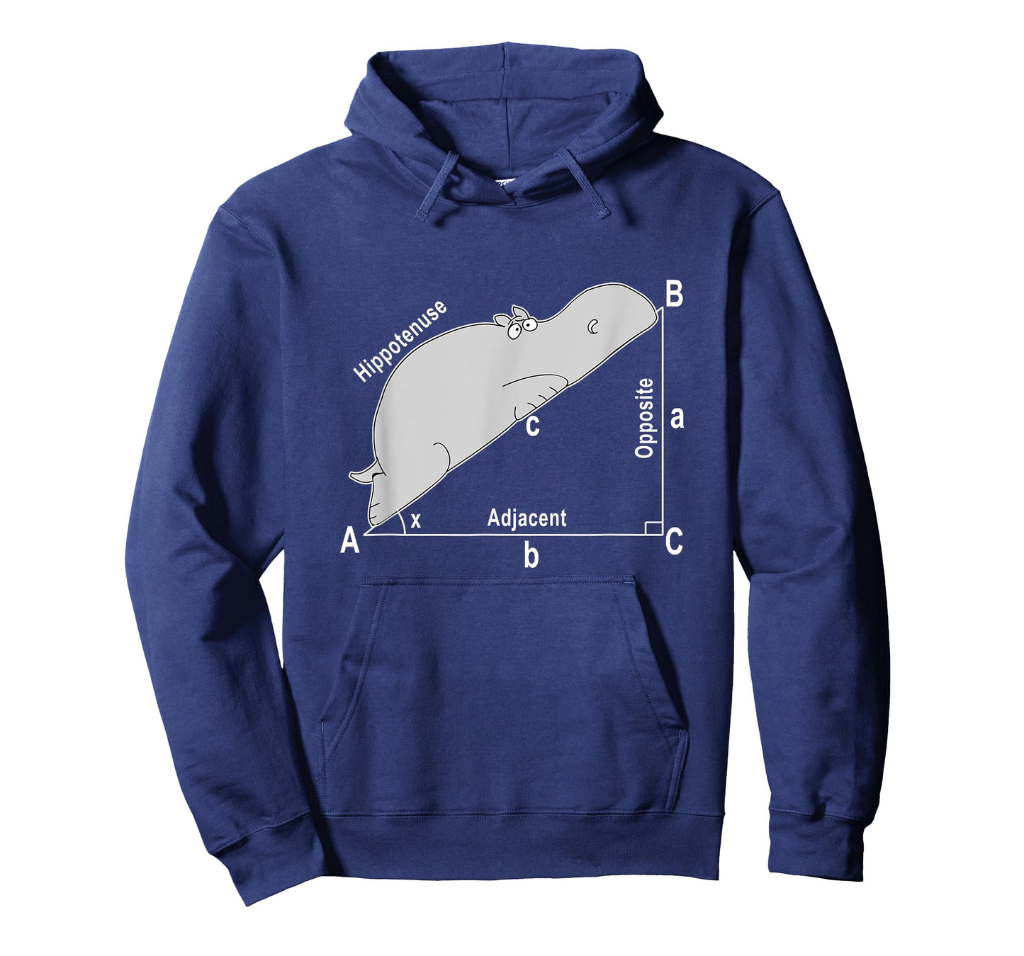 Hippo Math Analytical Funny Sarcasm Humor Teacher Men Women Girls Kids T-Shirt