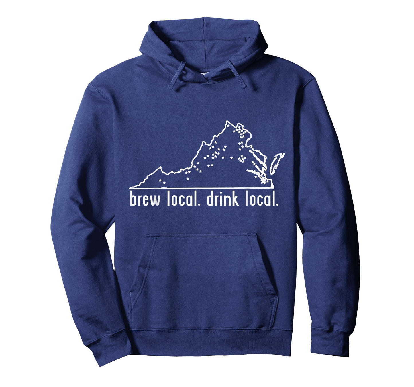 Virginia State Brewery Map - Craft Beer Graphic T-Shirt T-Shirt