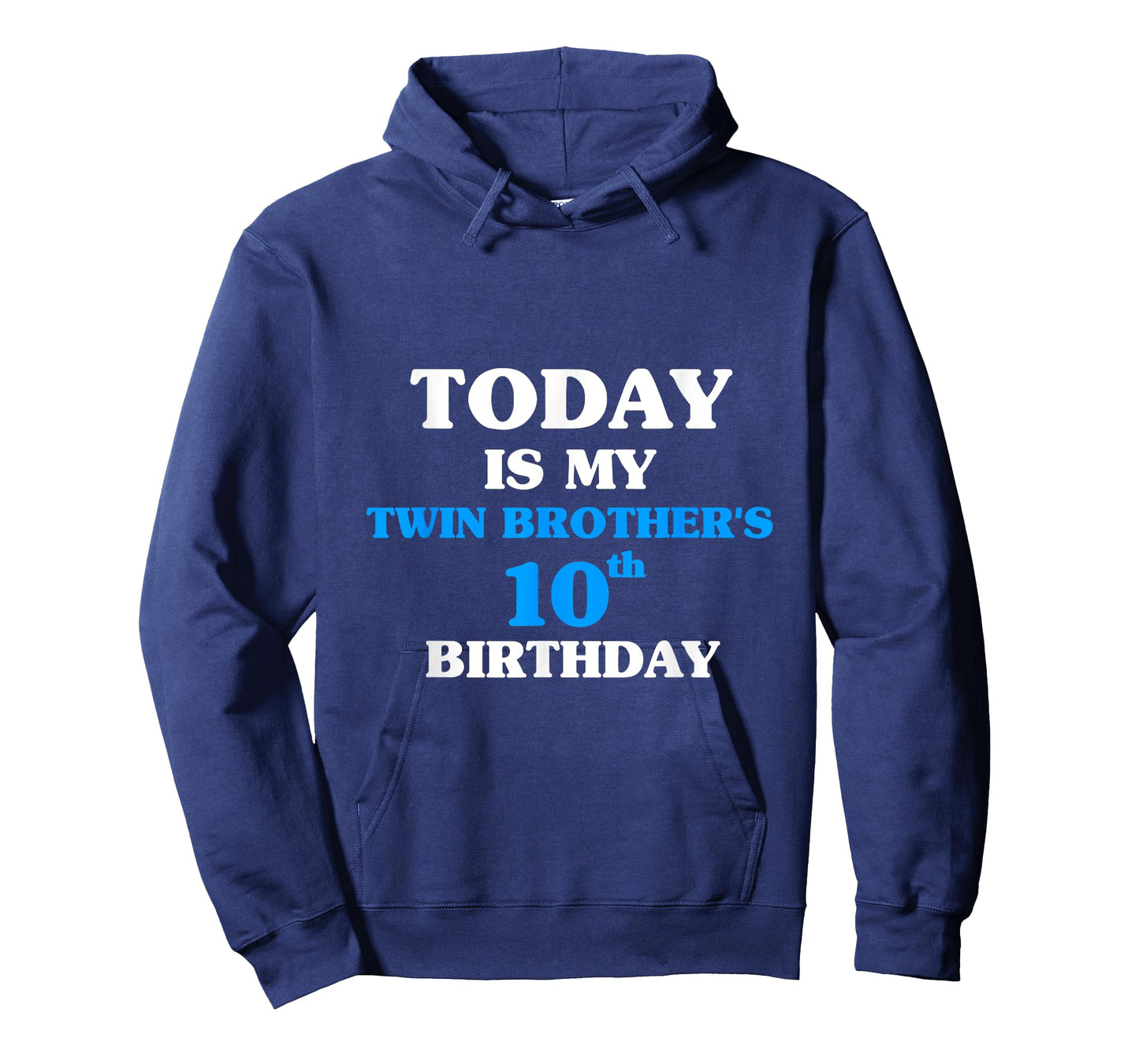 Today Is My Twin Brother's 10th Birthday Party 10 Years Old T-Shirt