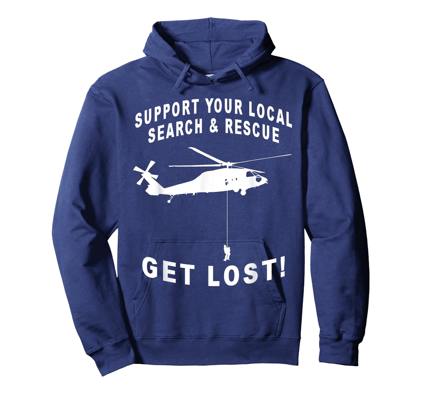 Support Your Local Search & Rescue, Get Lost! SAR Helicopter T-Shirt