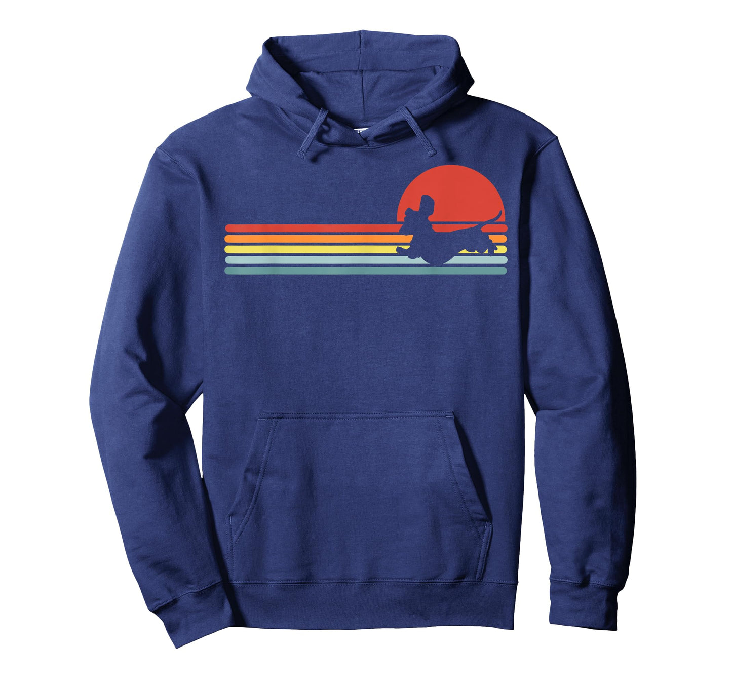 Dachshund dachshund dog silhouette retro gift T-Shirt
