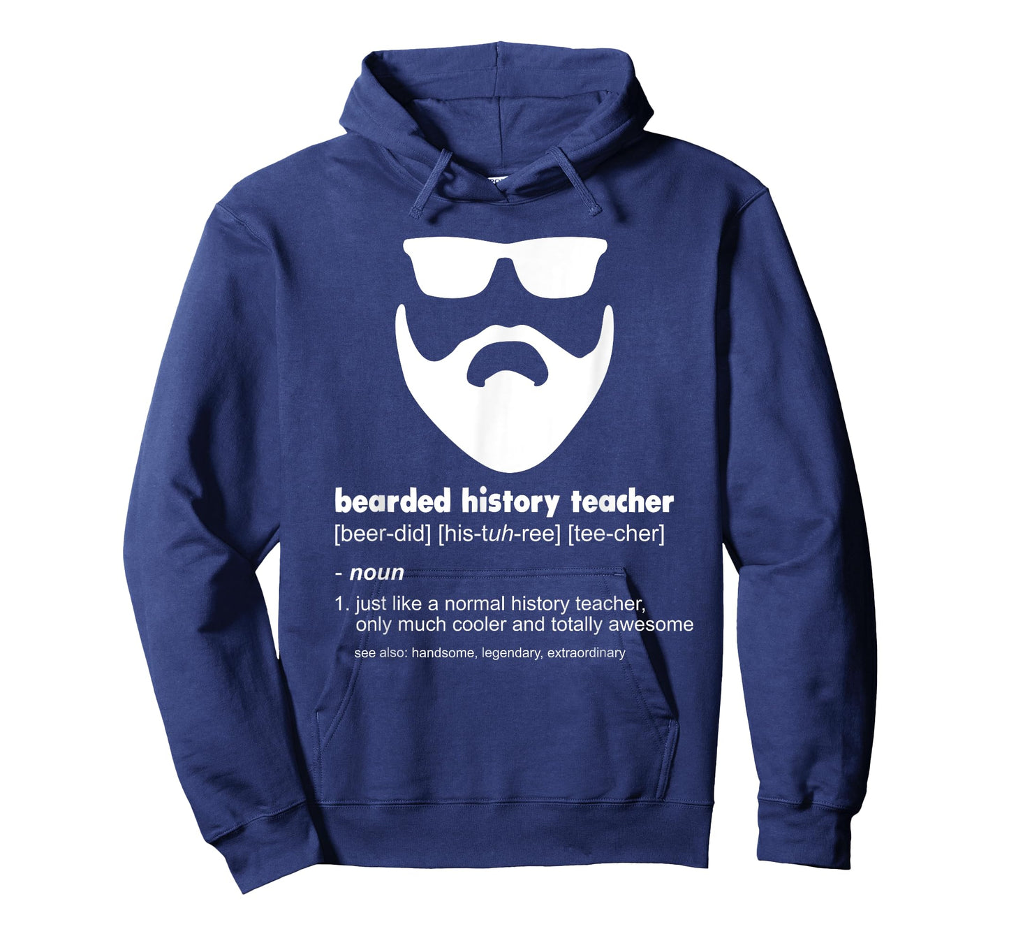 Bearded History Teacher Funny History Teacher Gift T-Shirt