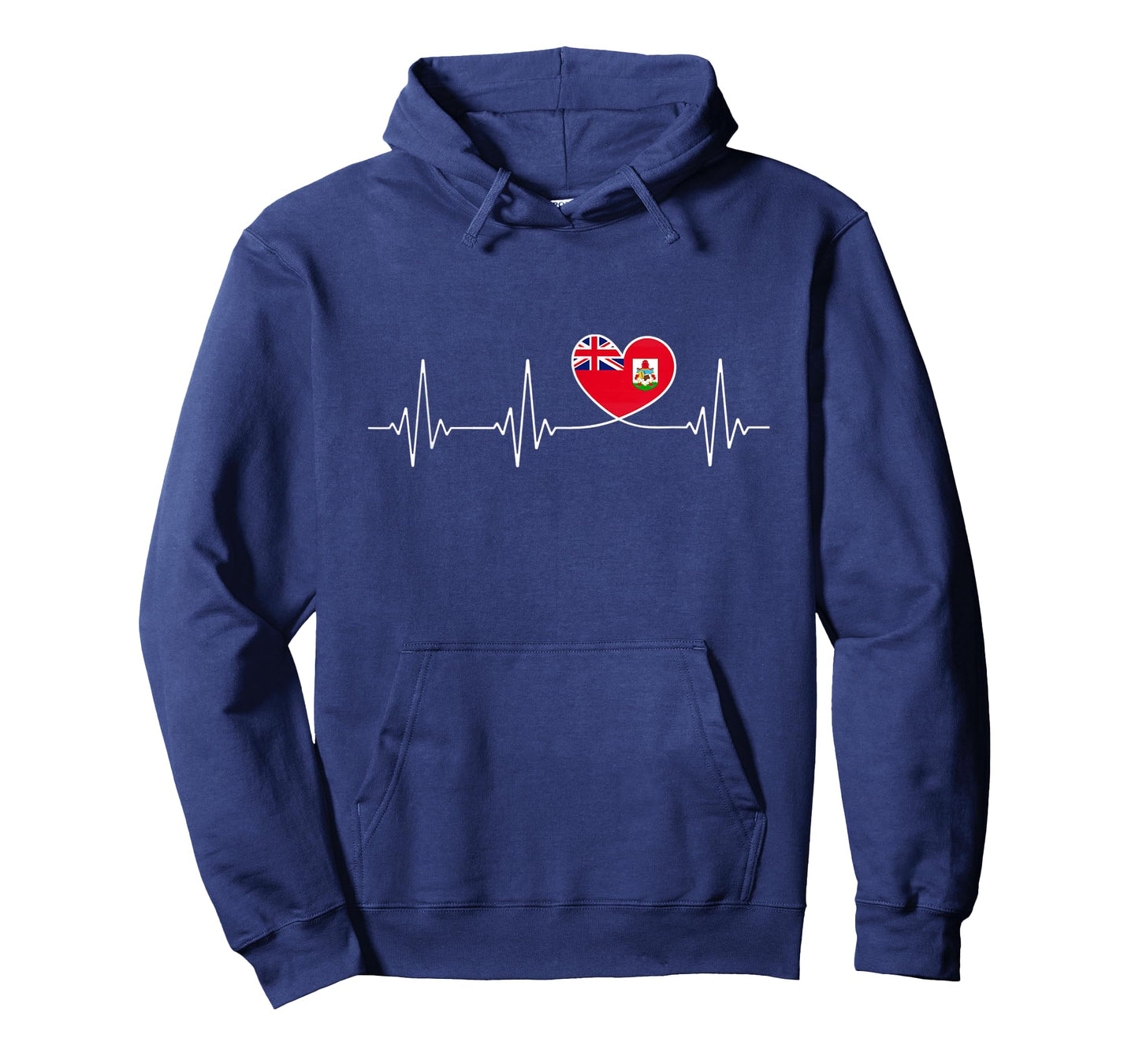 Bermuda Love Heartbeat Bermudian Flag with Heart Bermuda T-Shirt