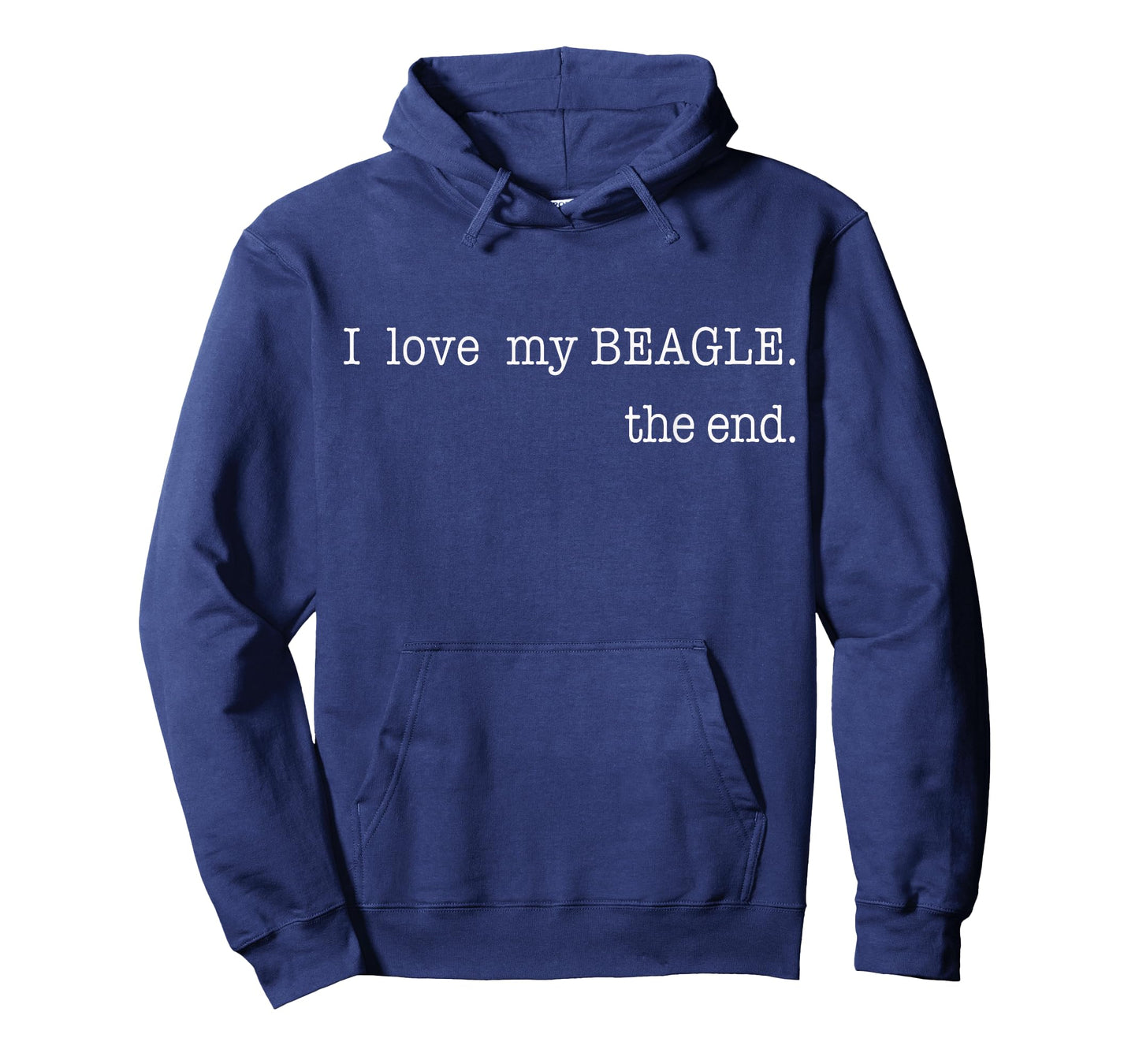 I Love My Beagle The End Funny Beagle Dog Owner Retro T-Shirt