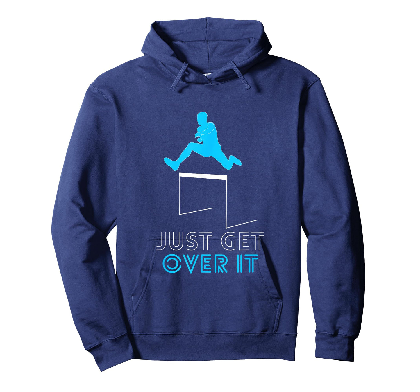 Funny Track T-Shirt Jumping Hurdles Just Get Over It School T-Shirt